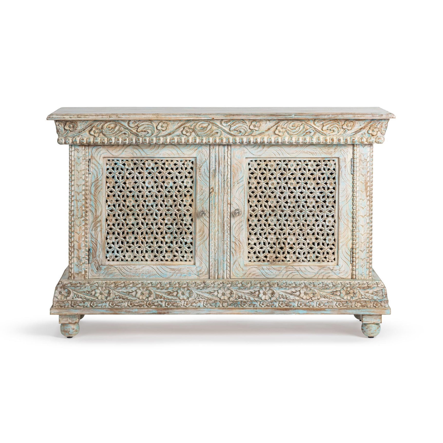 Beth Seaside Blue 2 Door Cabinet - Ornate Home