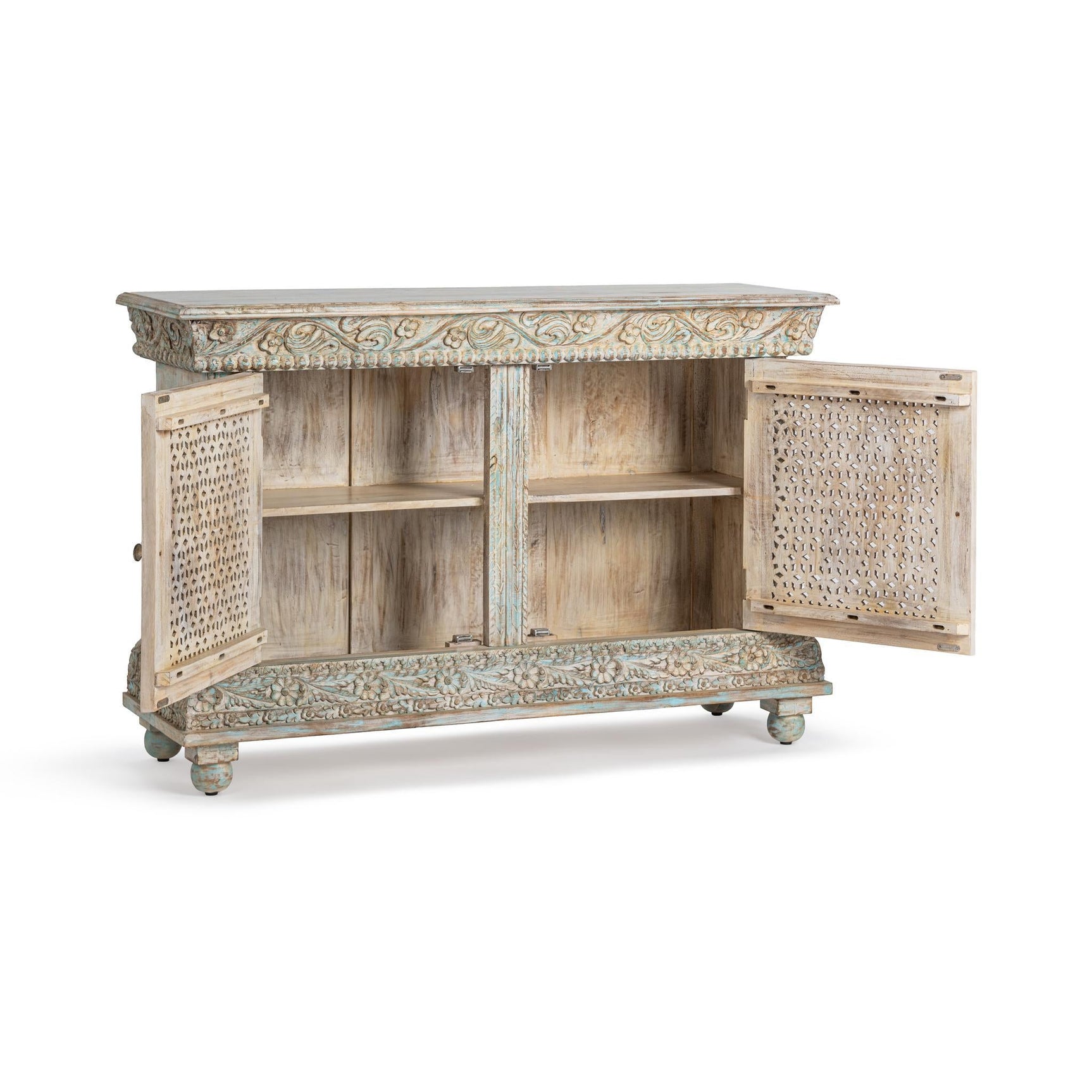 Beth Seaside Blue 2 Door Cabinet - Ornate Home
