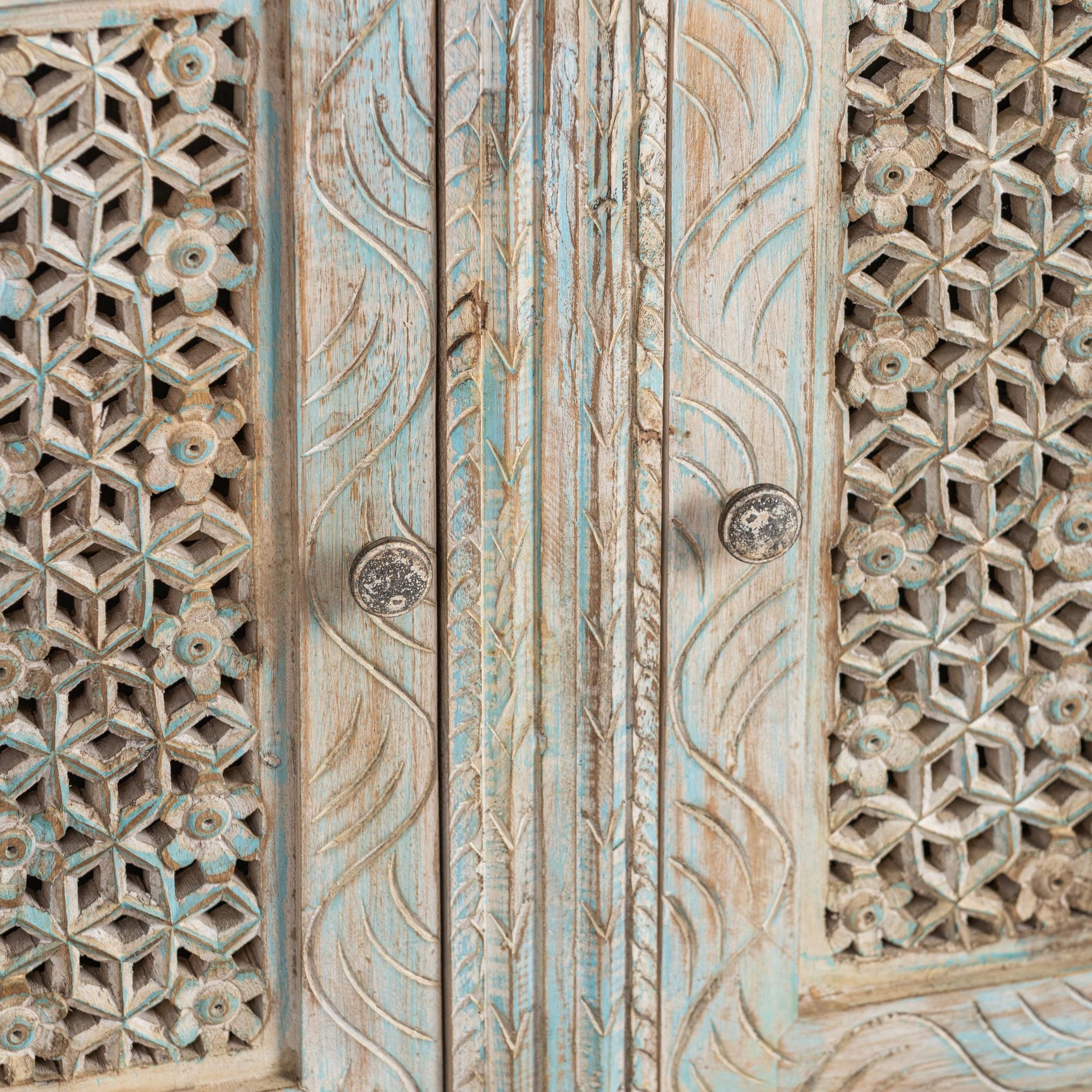 Beth Seaside Blue 2 Door Cabinet - Ornate Home