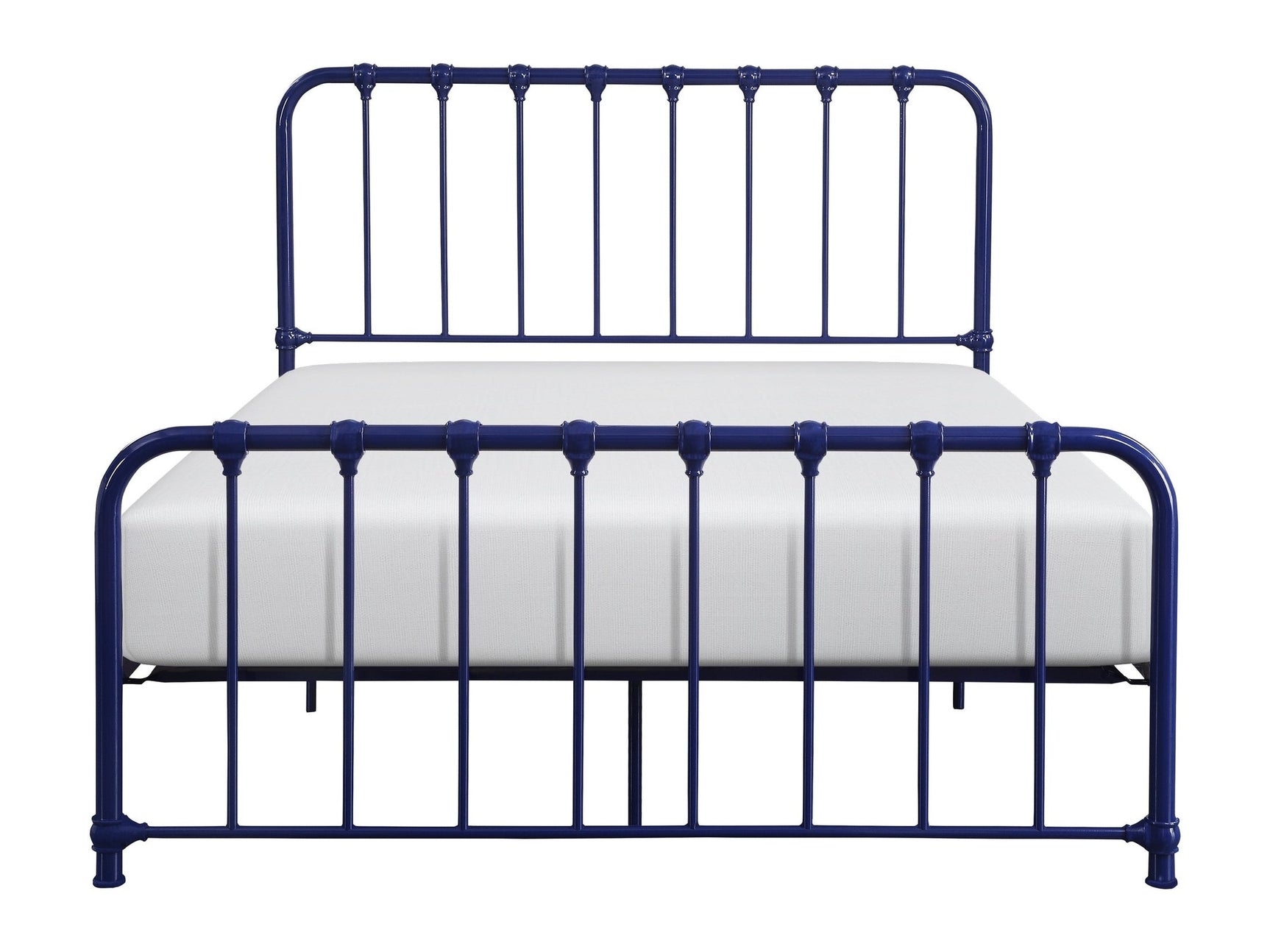 Bethany Blue Full Metal Platform Bed - Ornate Home