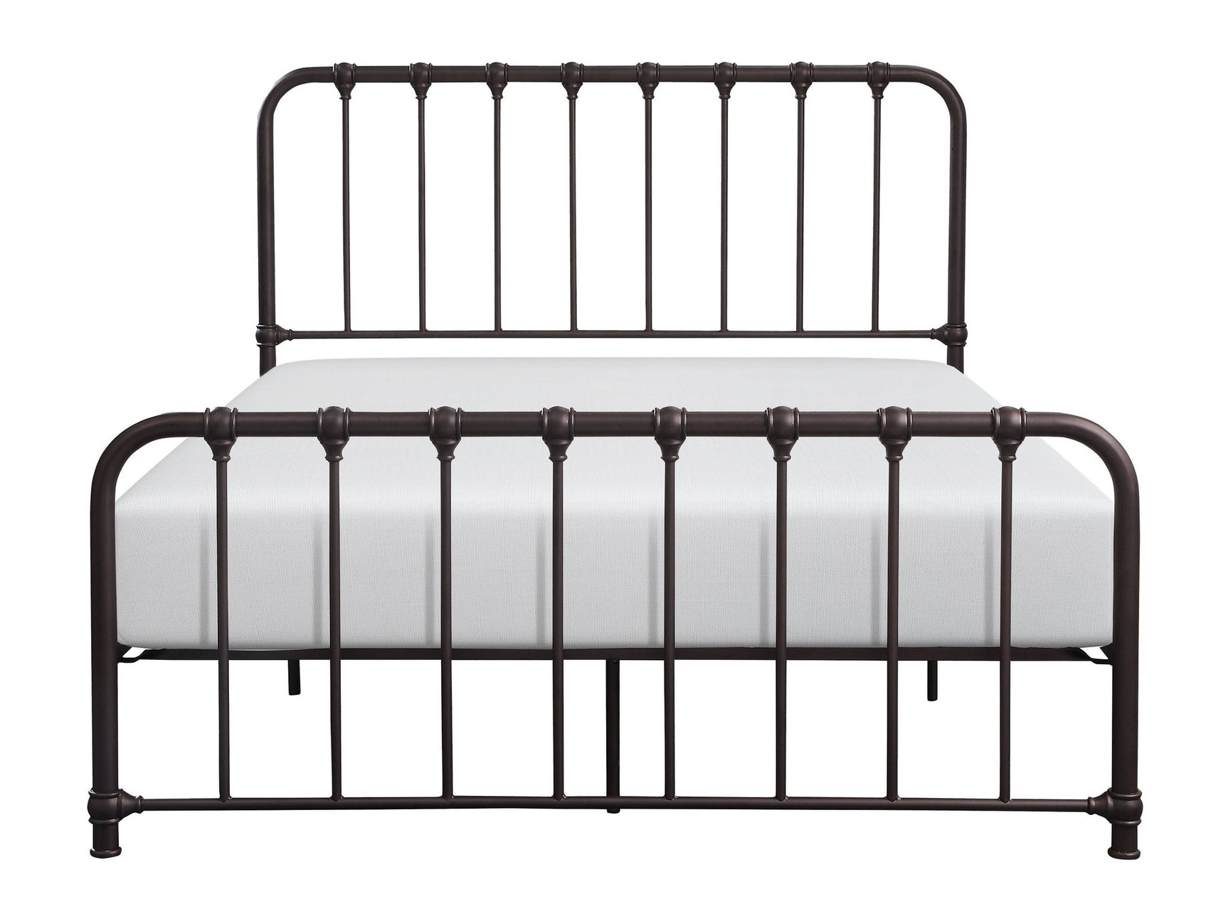 Bethany Dark Bronze Queen Metal Platform Bed - Ornate Home