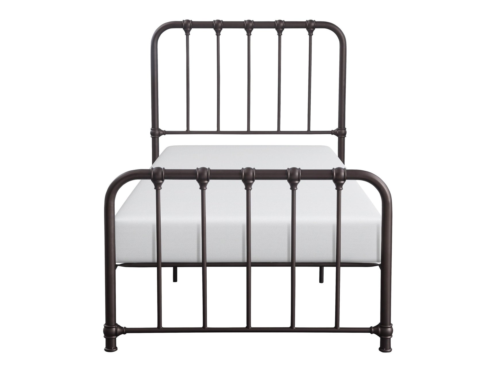 Bethany Dark Bronze Twin Metal Platform Bed - Ornate Home