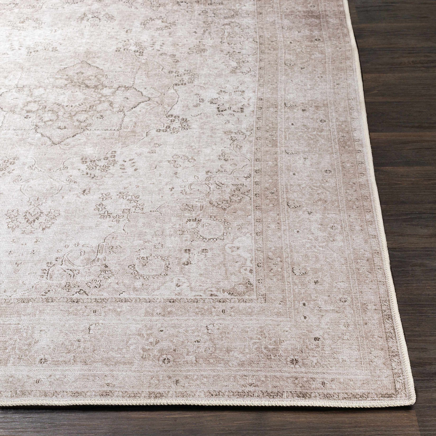 Bethany Vintage Flat Pile Washable Rug - Ornate Home