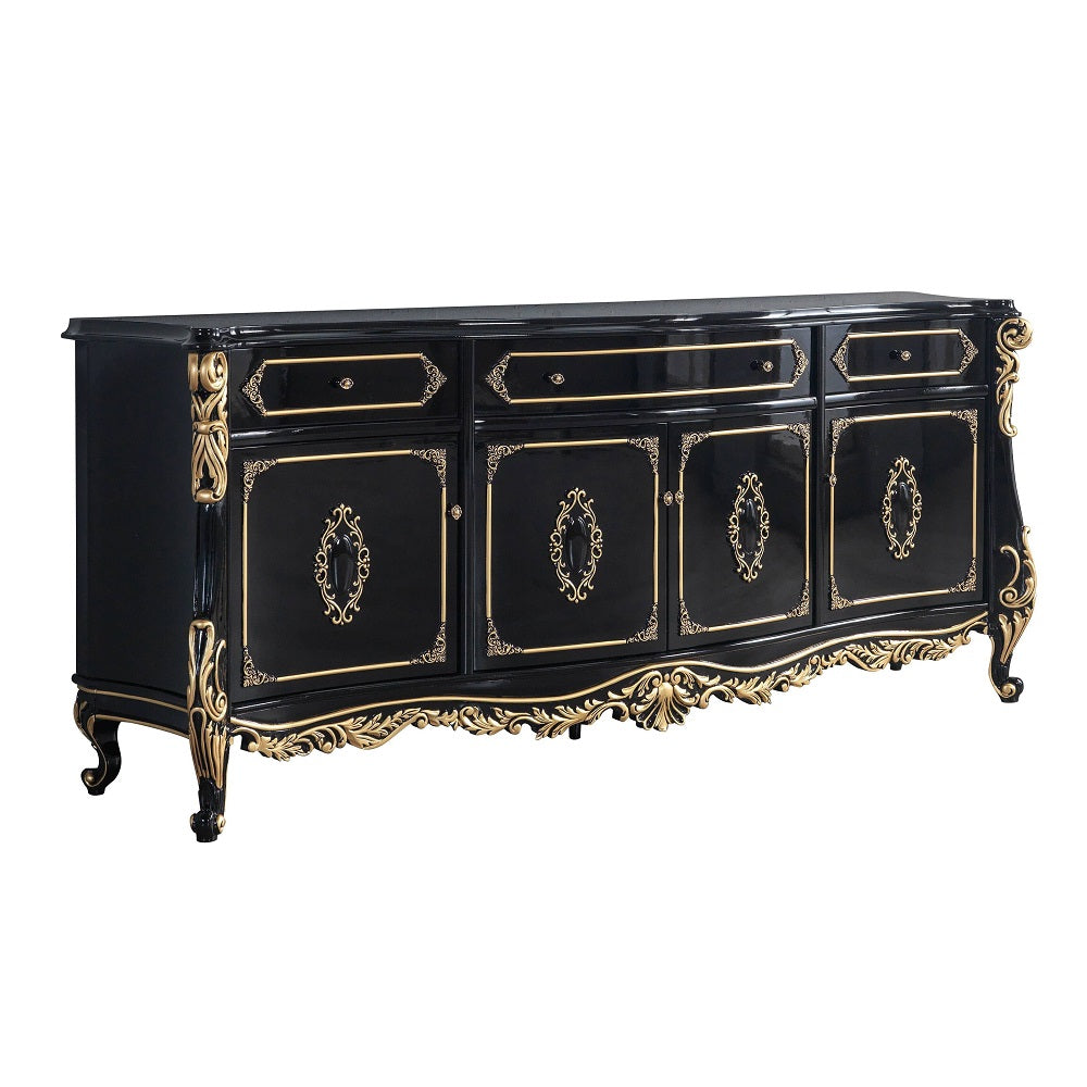 Betria Gold & Black Console Table - Ornate Home