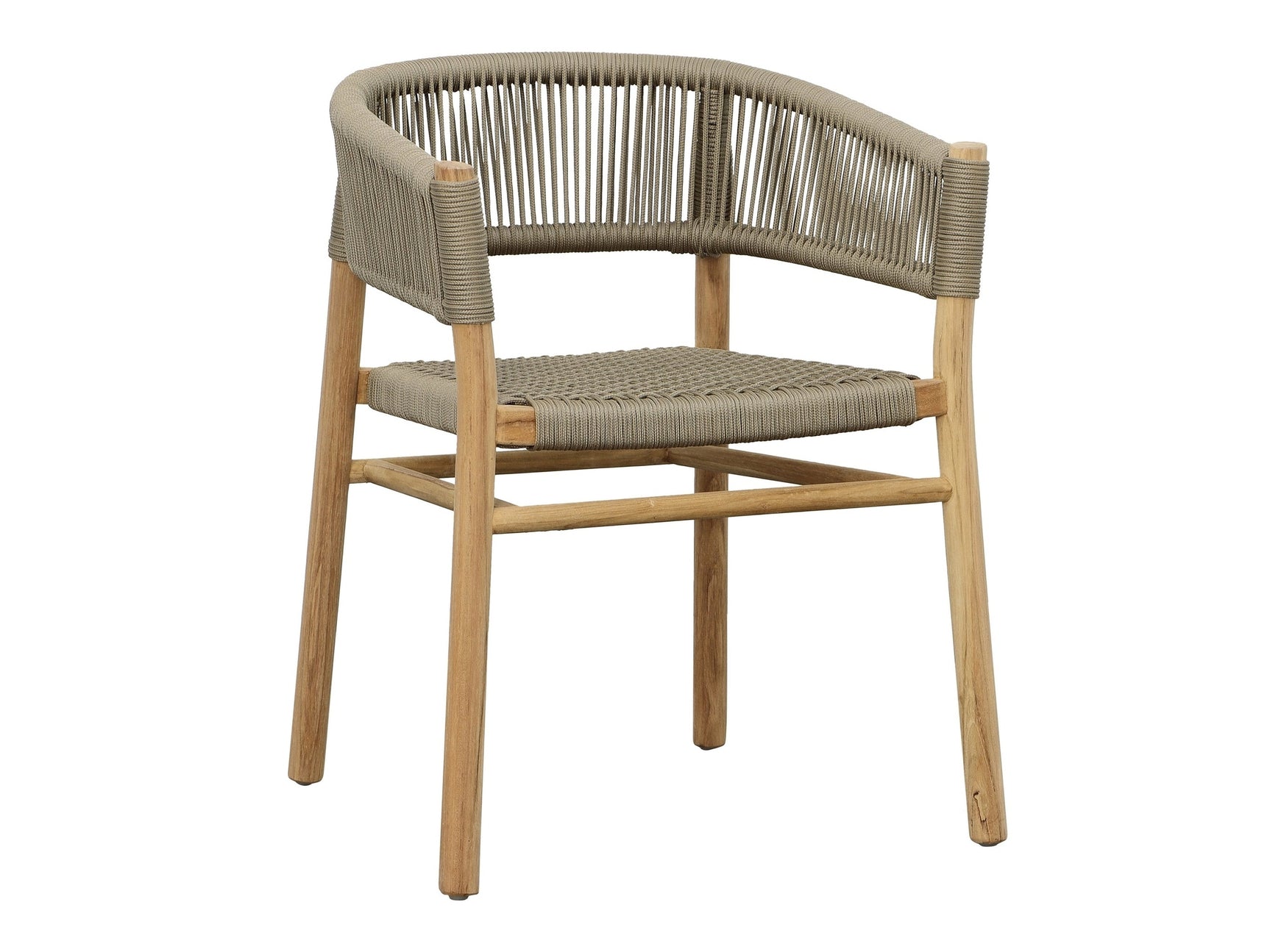 Bettina Natural/Taupe Outdoor Dining Chair - Ornate Home