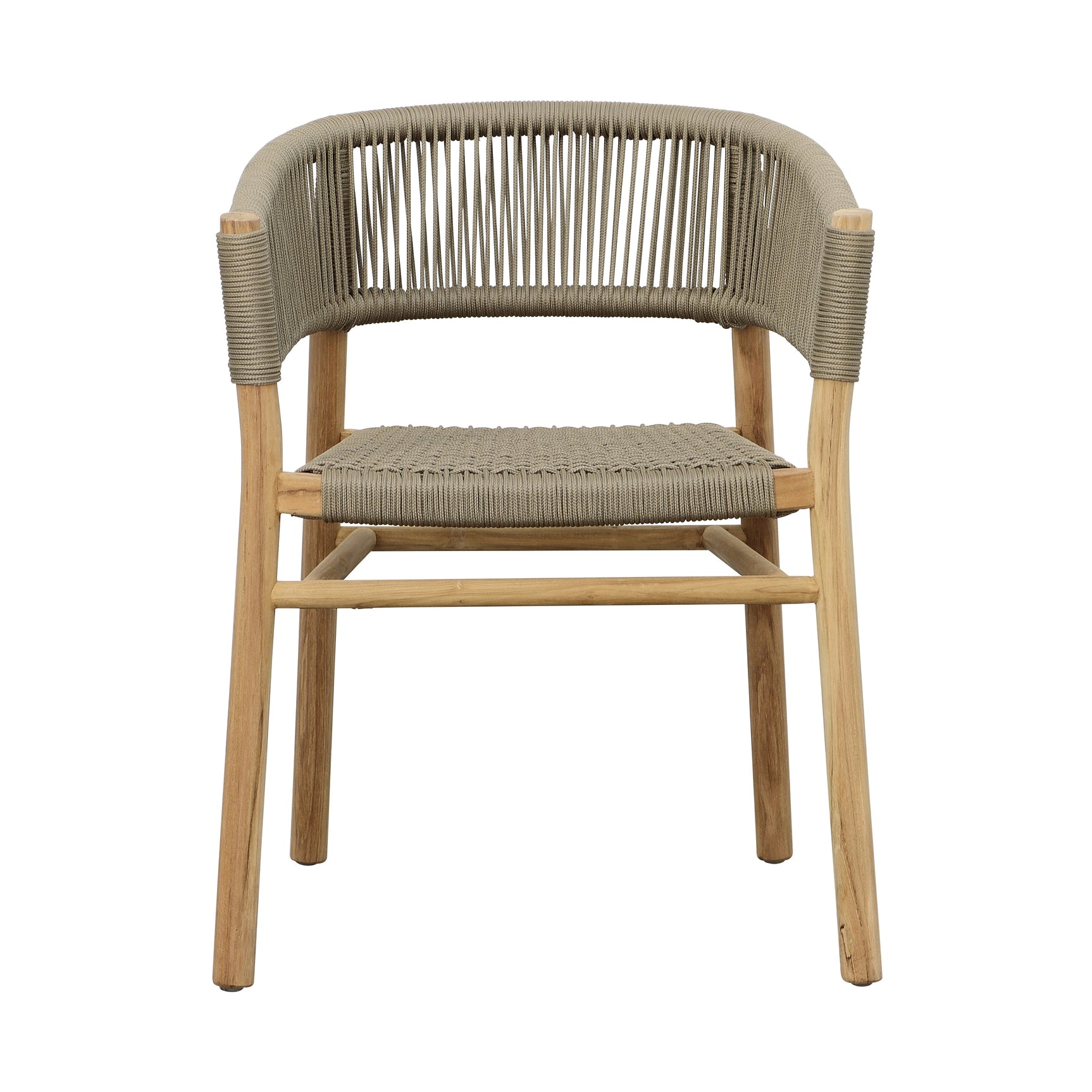 Bettina Natural/Taupe Outdoor Dining Chair - Ornate Home