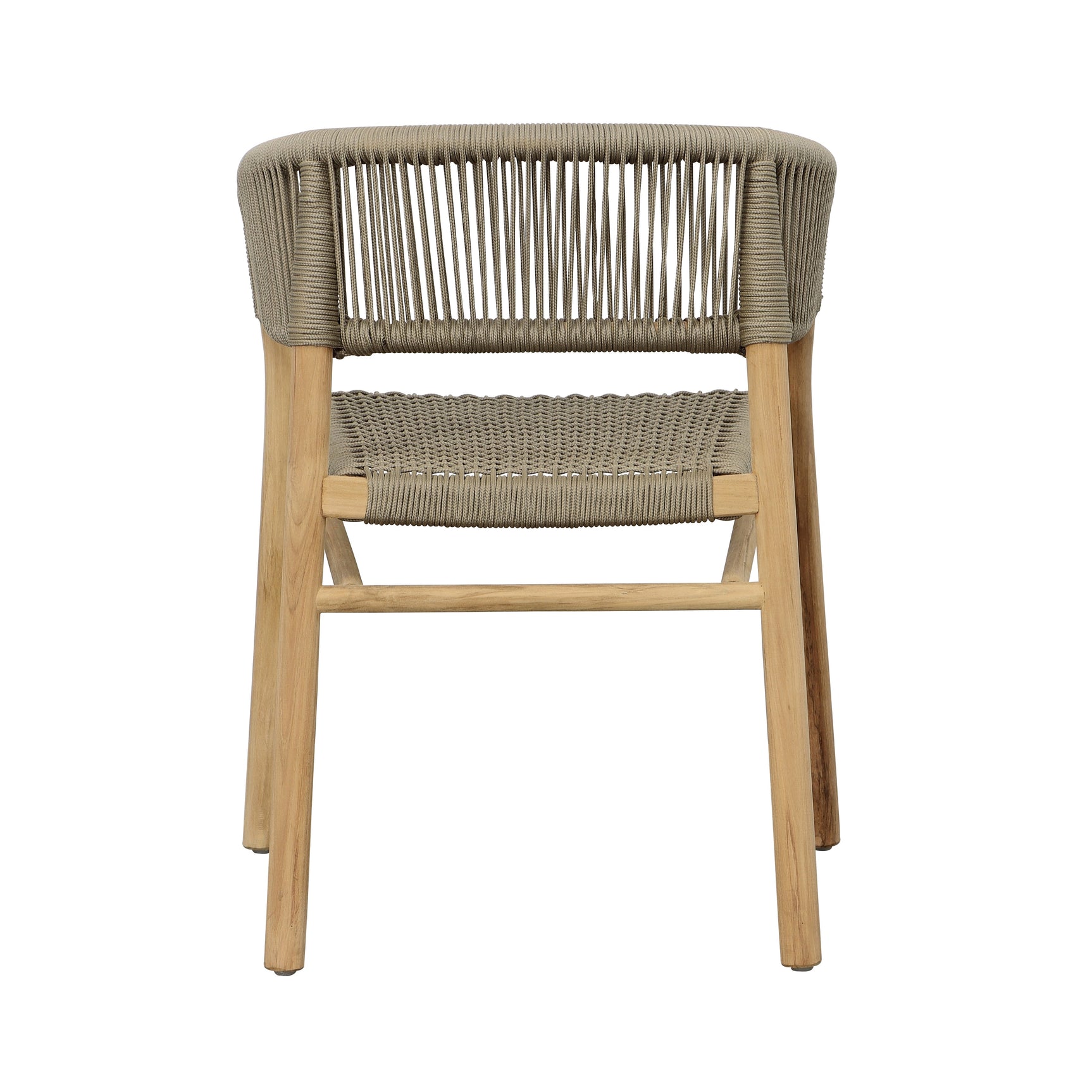Bettina Natural/Taupe Outdoor Dining Chair - Ornate Home