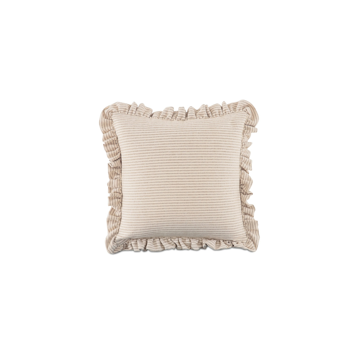 Betty Beige Stripe 25 Inch Cushion - Ornate Home