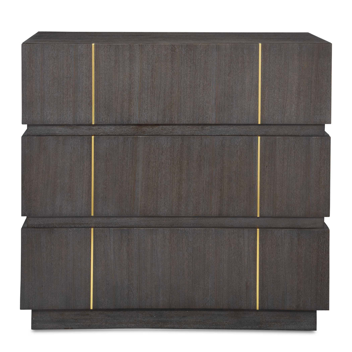 Between The Lines Black/Brass Accent Chest - Ornate Home