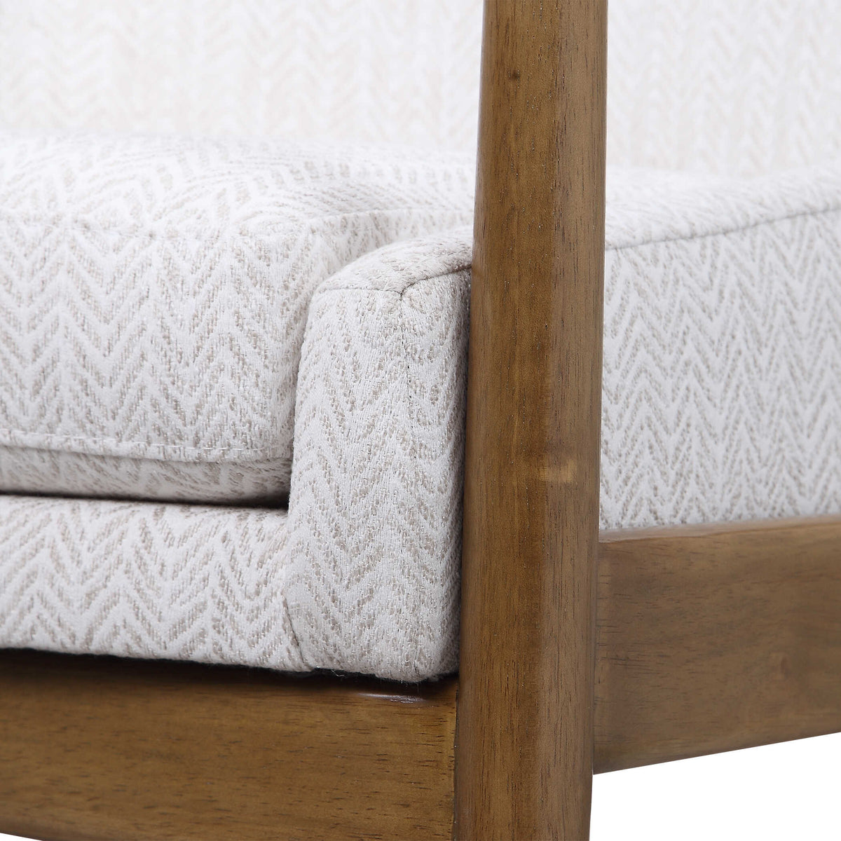 Bev White Accent Chair - Ornate Home