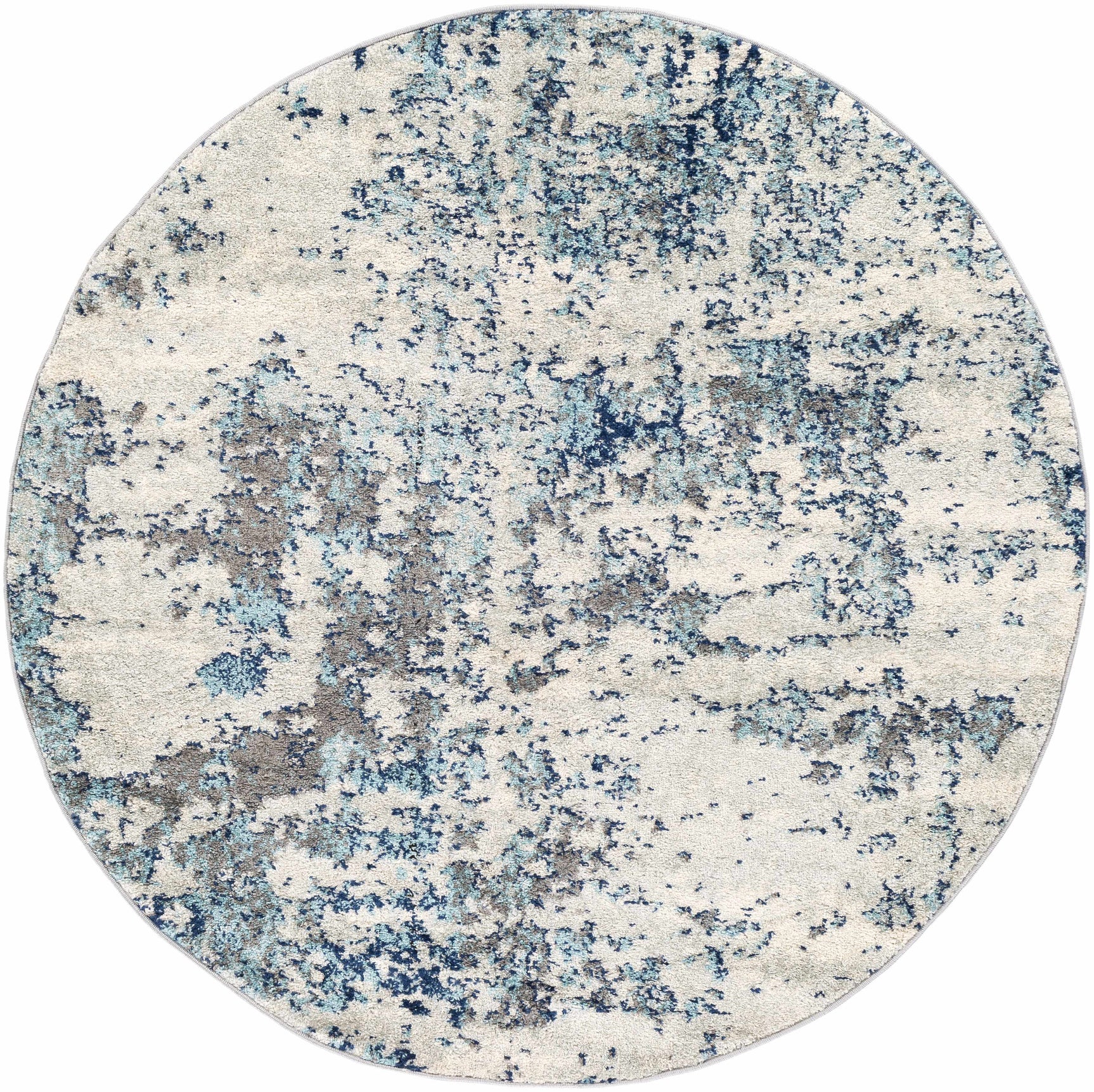 Beverly Abstract Blue Area Rug - Ornate Home