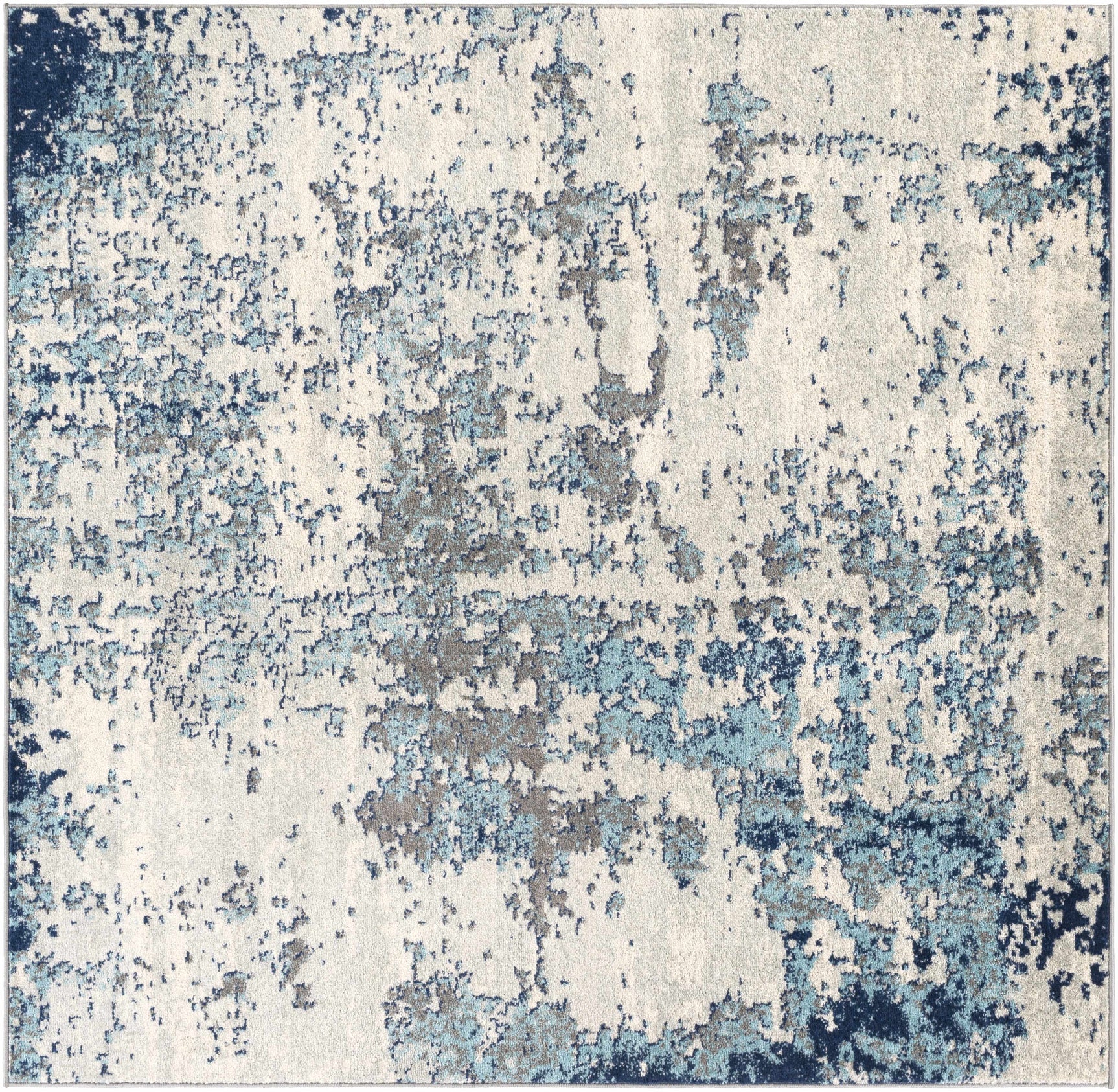 Beverly Abstract Blue Area Rug - Ornate Home