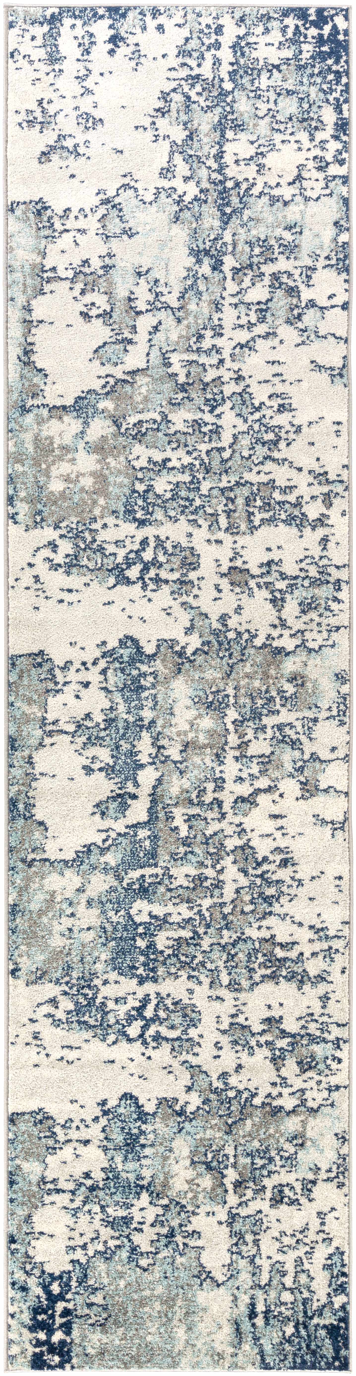 Beverly Abstract Blue Area Rug - Ornate Home