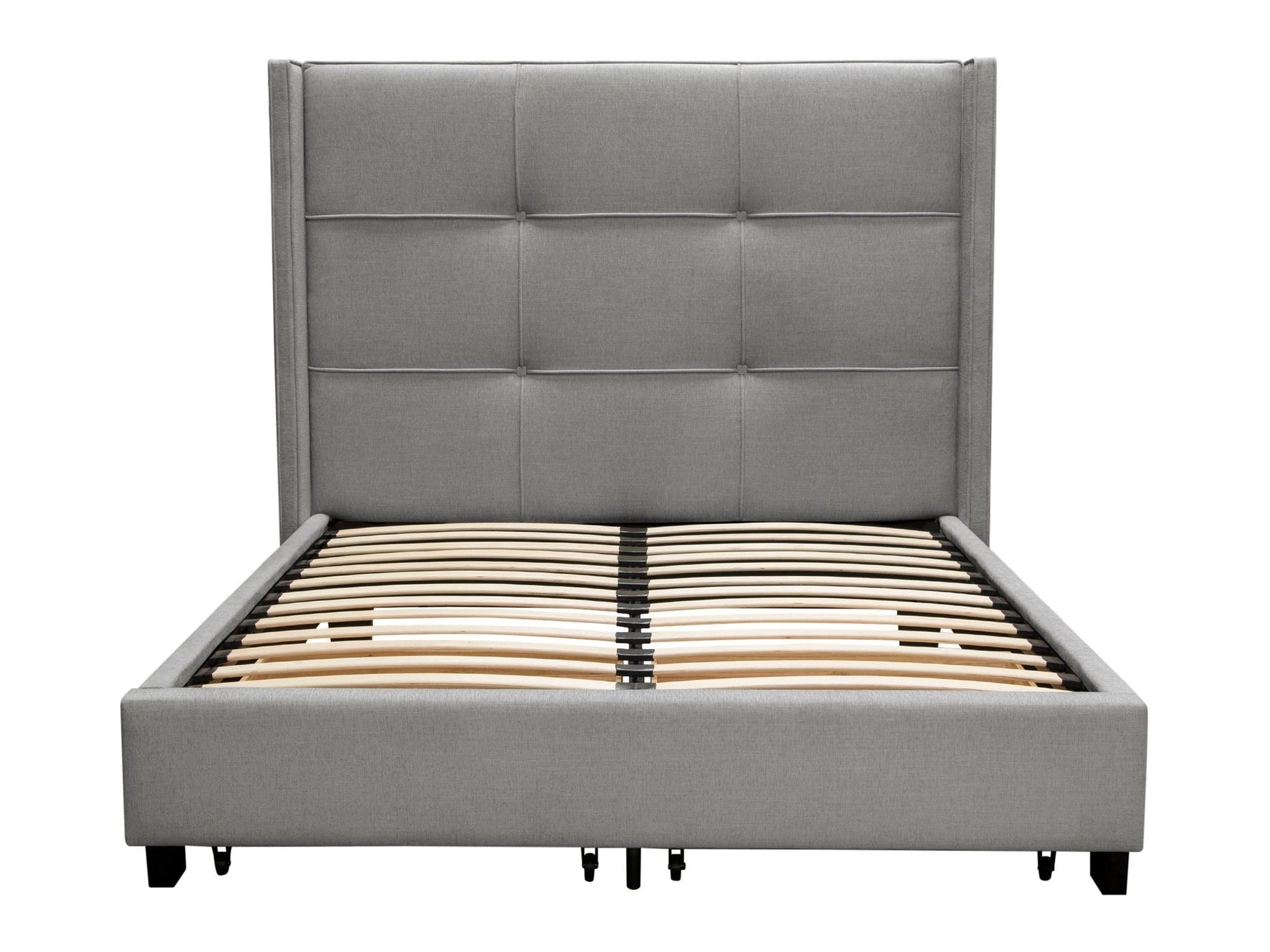 Beverly Grey Queen Bed - Ornate Home