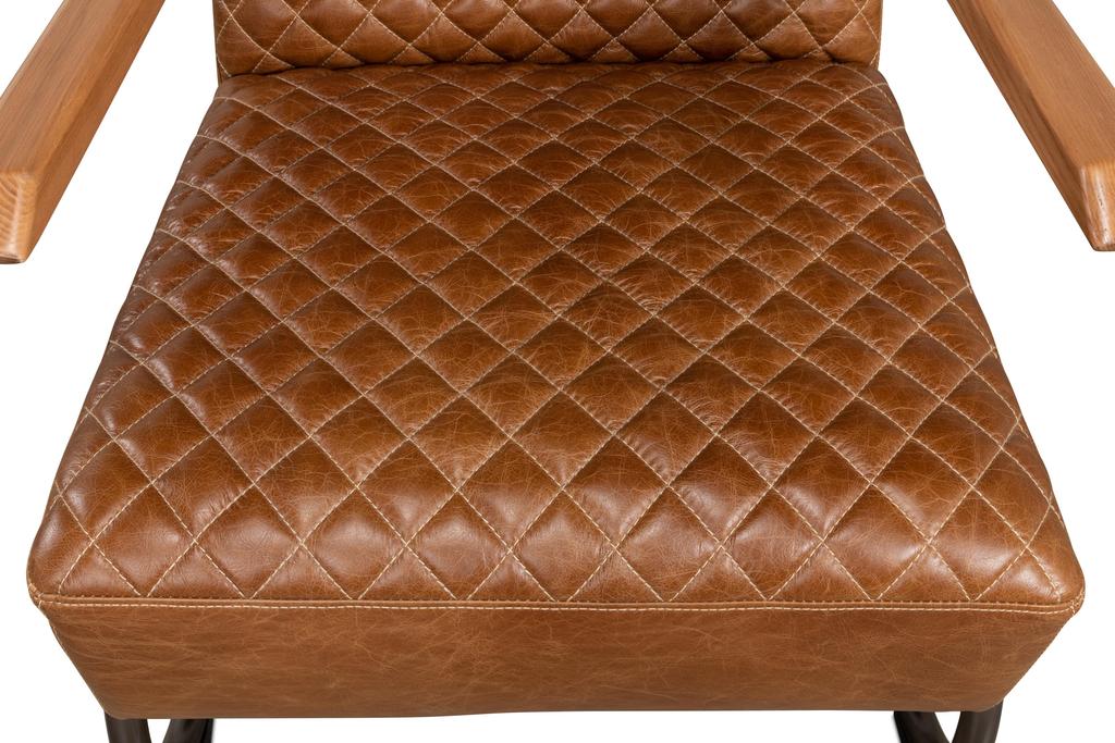 Beverly Hills Brown Chair Leather - Ornate Home