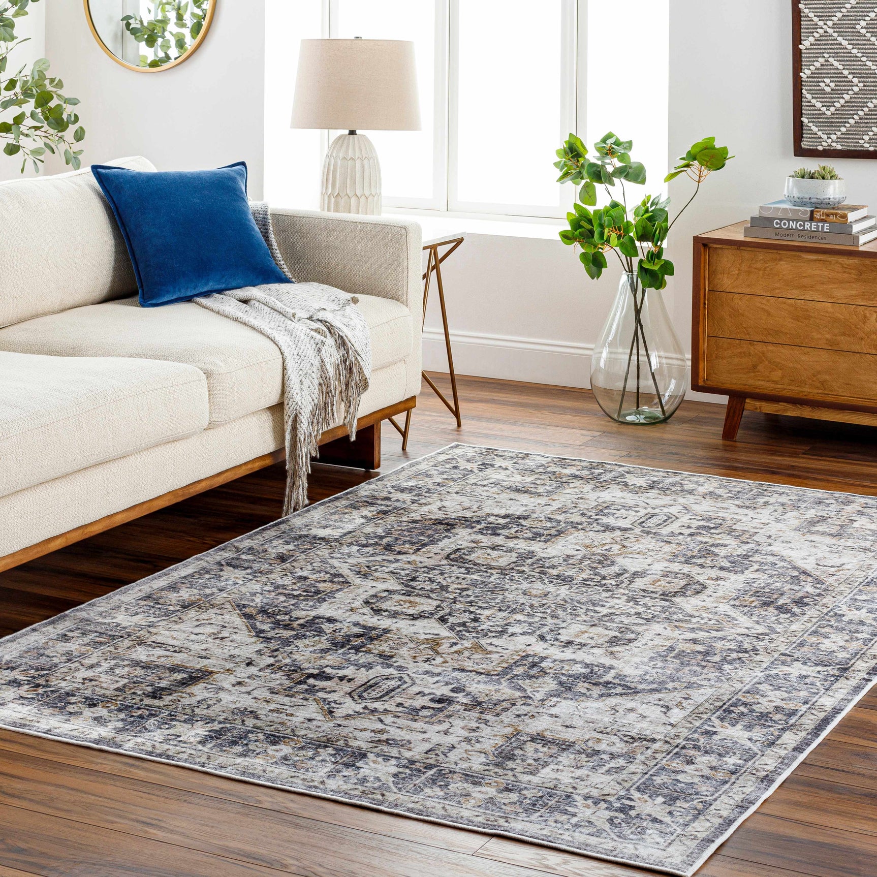 Bevin Washable Area Rug - Ornate Home