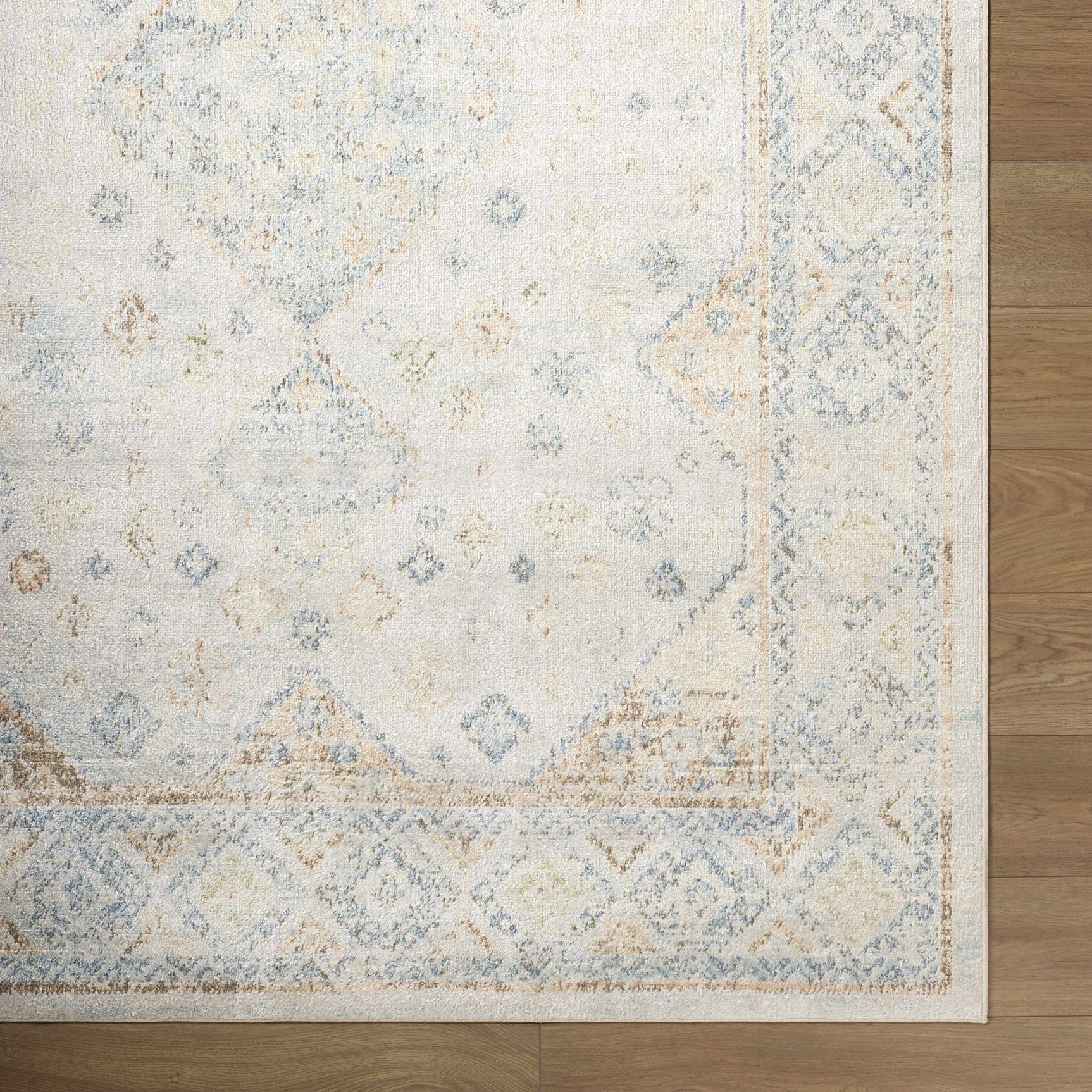 Bhavya Cream Washable Area Rug - Ornate Home
