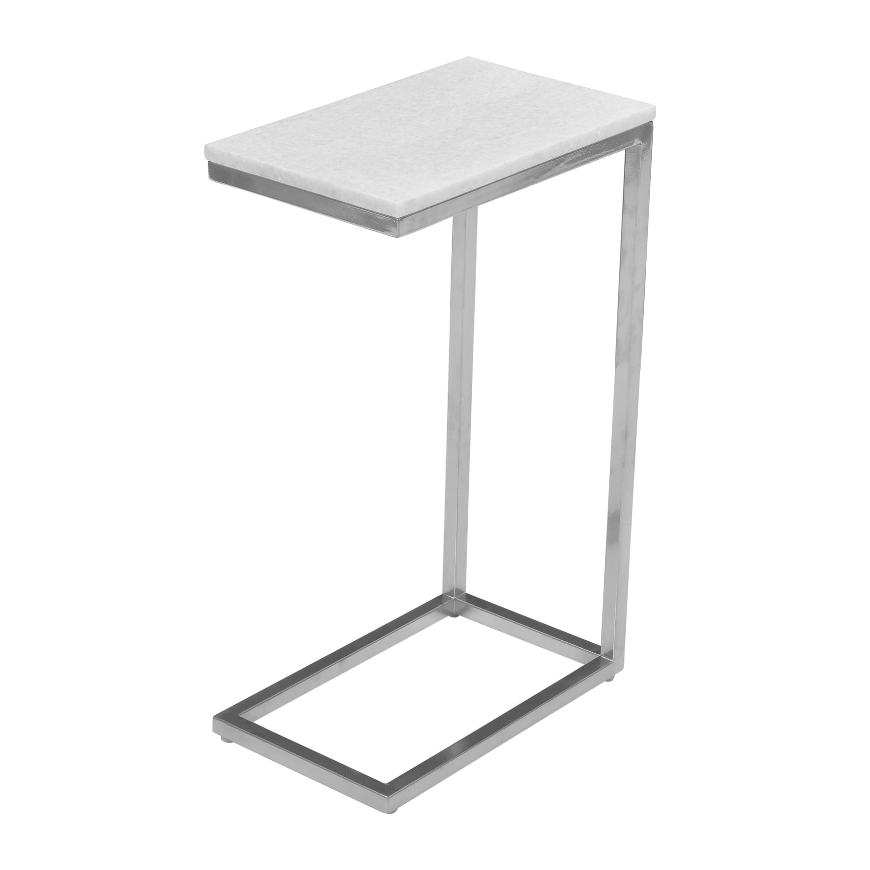 Bianco White Marble C-Table (Set of 2) - Ornate Home