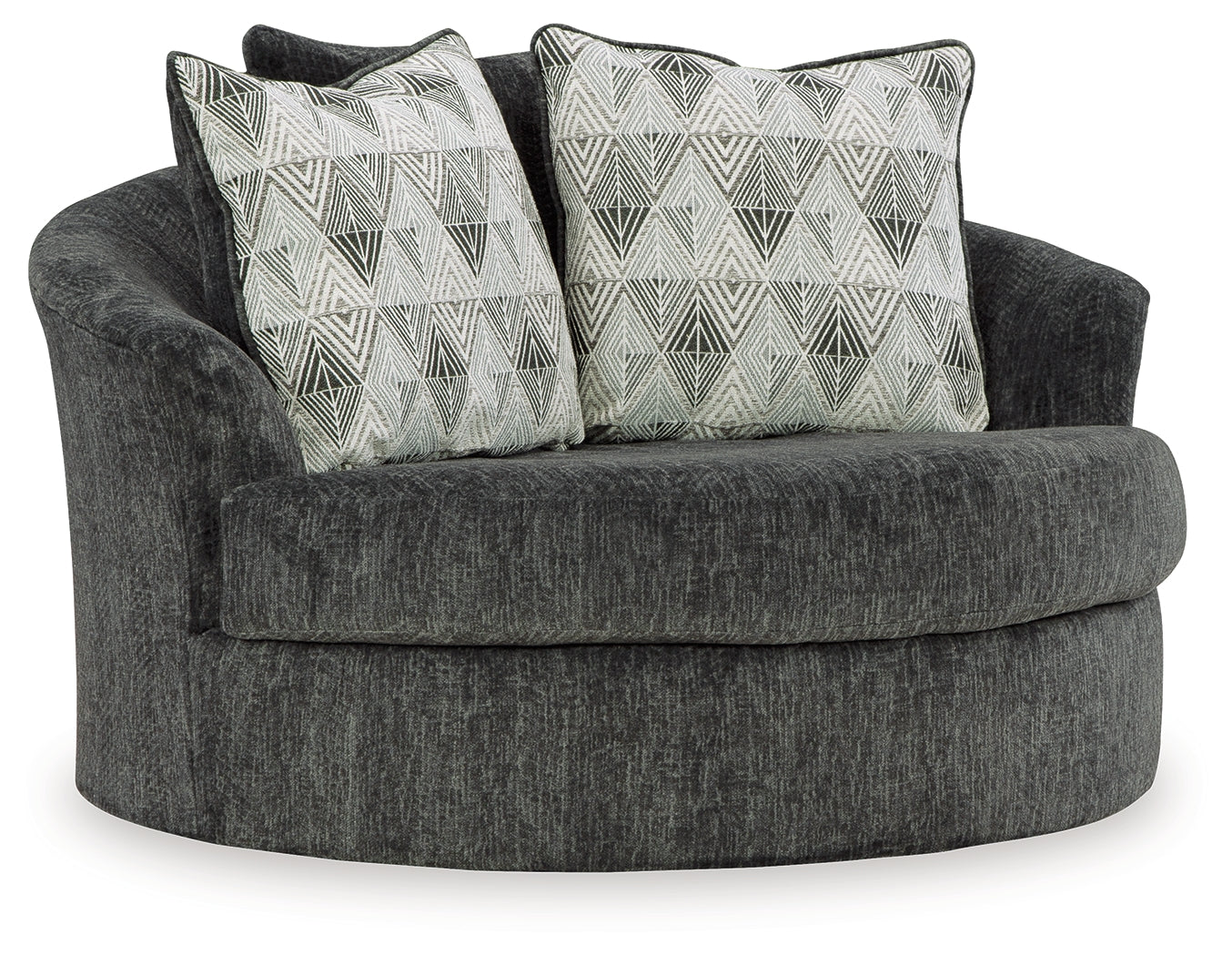 Biddeford Shadow Oversized Swivel Accent Chair (Online Special Price) - Ornate Home