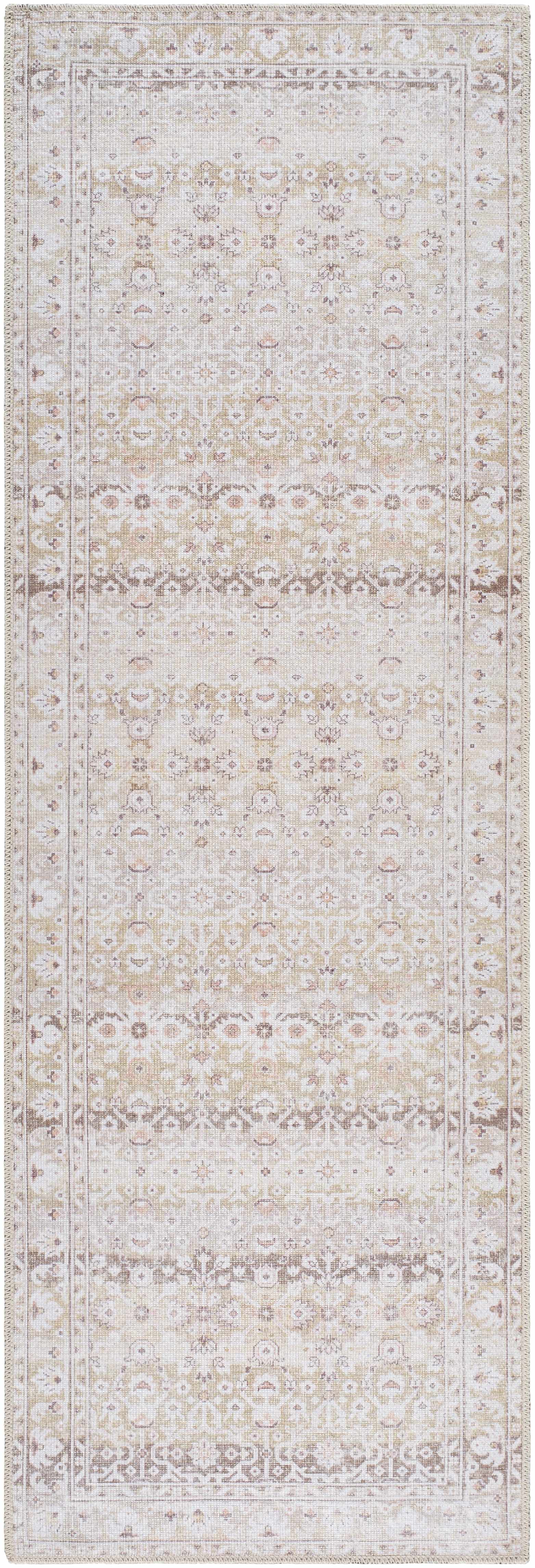 Bienna Vintage Flat Pile Washable Rug - Ornate Home