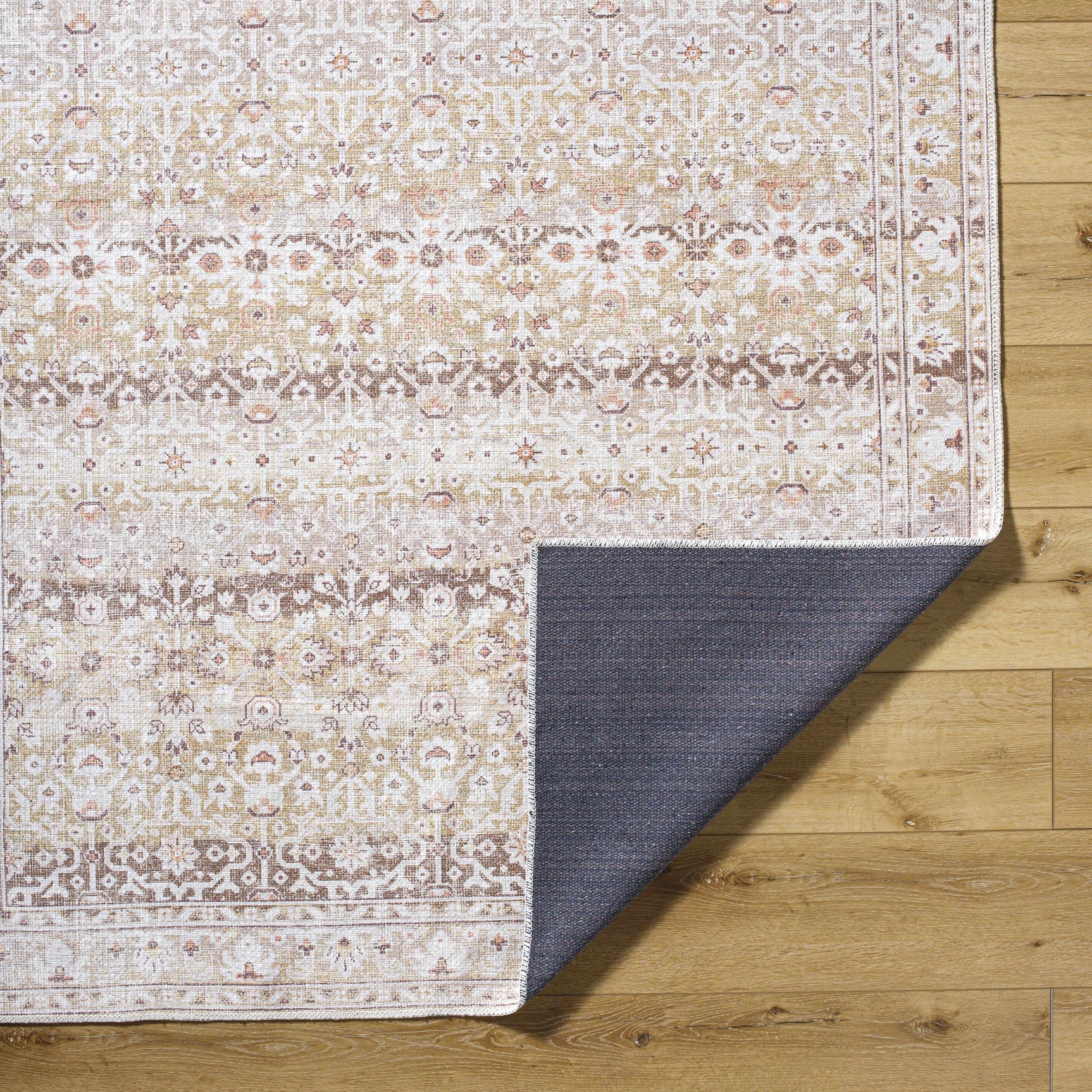 Bienna Vintage Flat Pile Washable Rug - Ornate Home