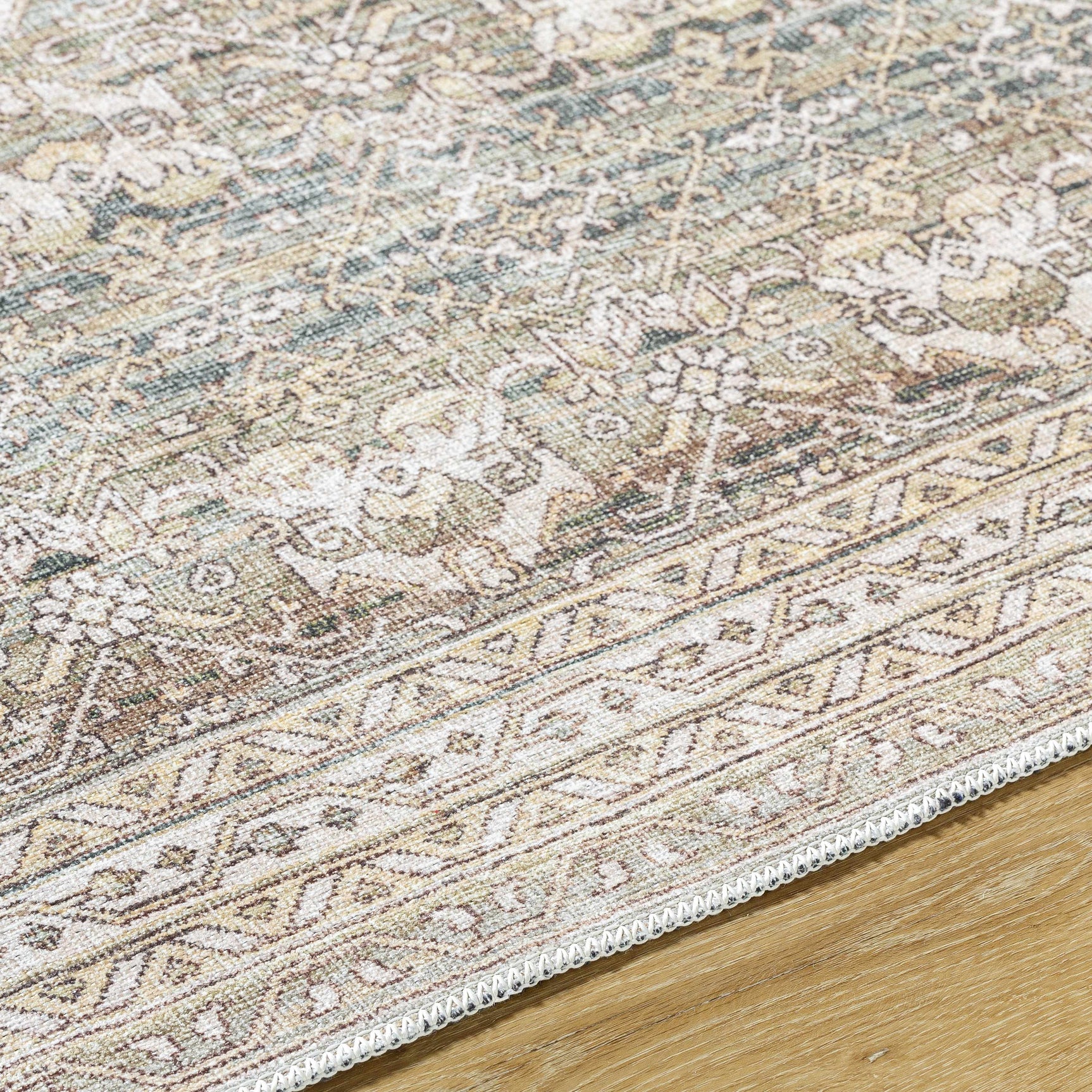 Billie Vintage Flat Pile Washable Rug - Ornate Home