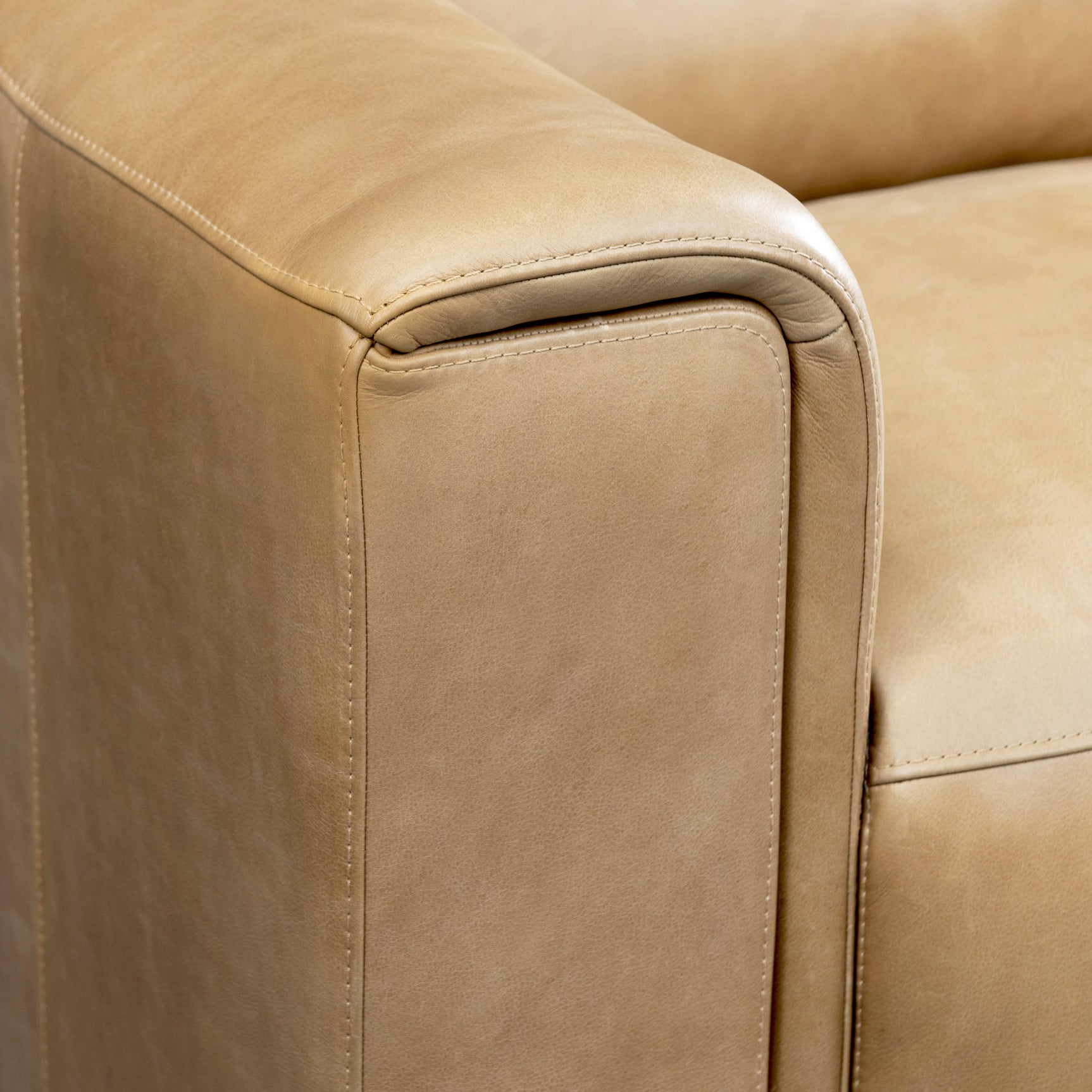 Billings Beige/Tan Leather Power Motion Sectional - Ornate Home