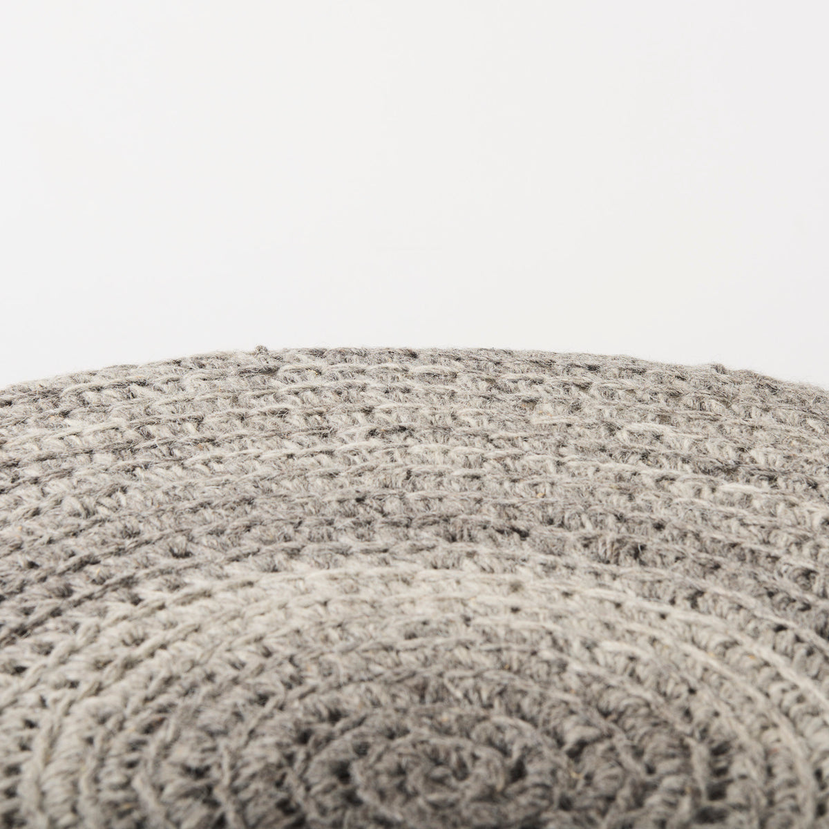 Bina Dark Gray 4 Legged Wool Stool - Ornate Home