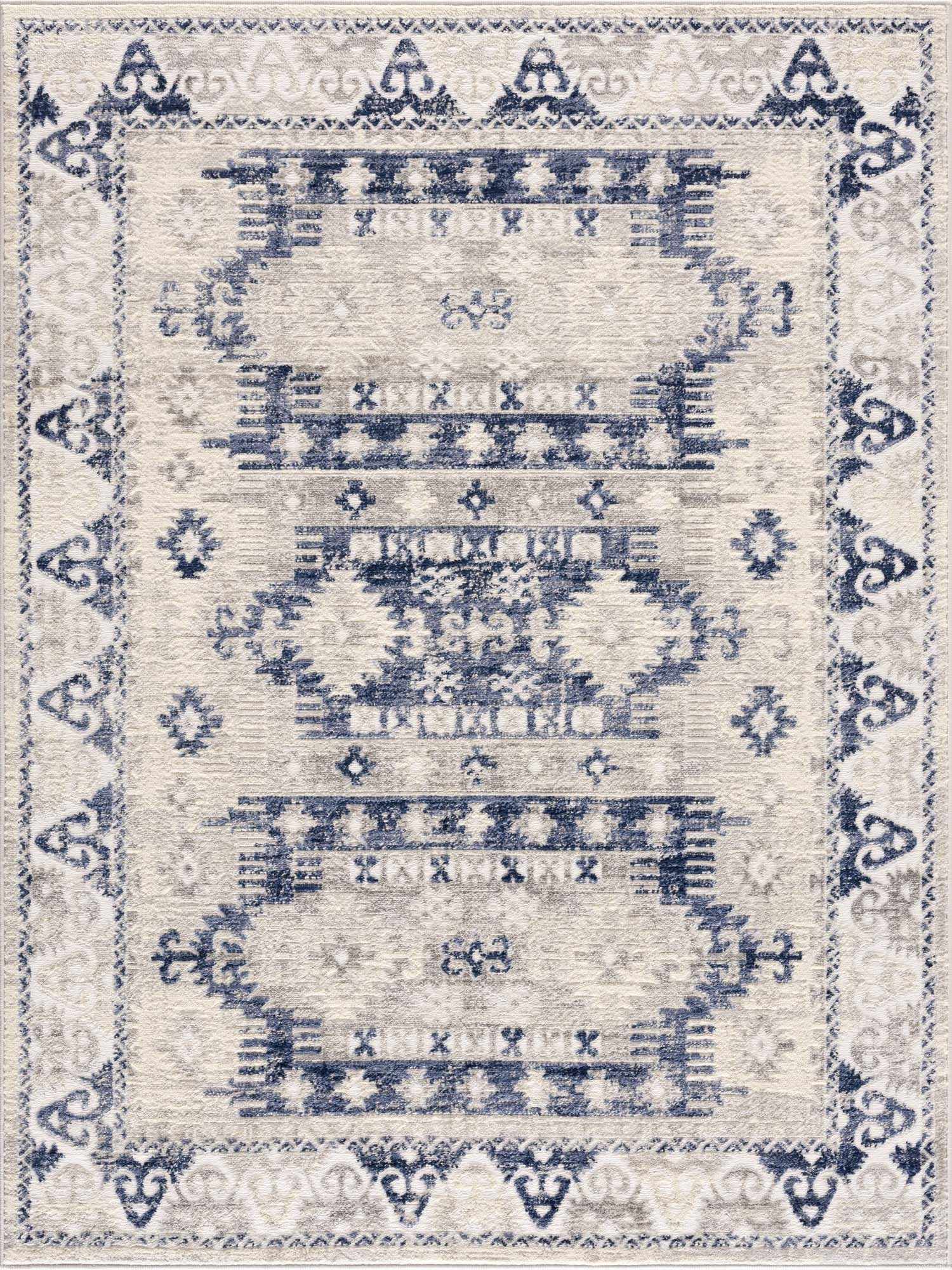 Bindi Navy Area Rug - Ornate Home