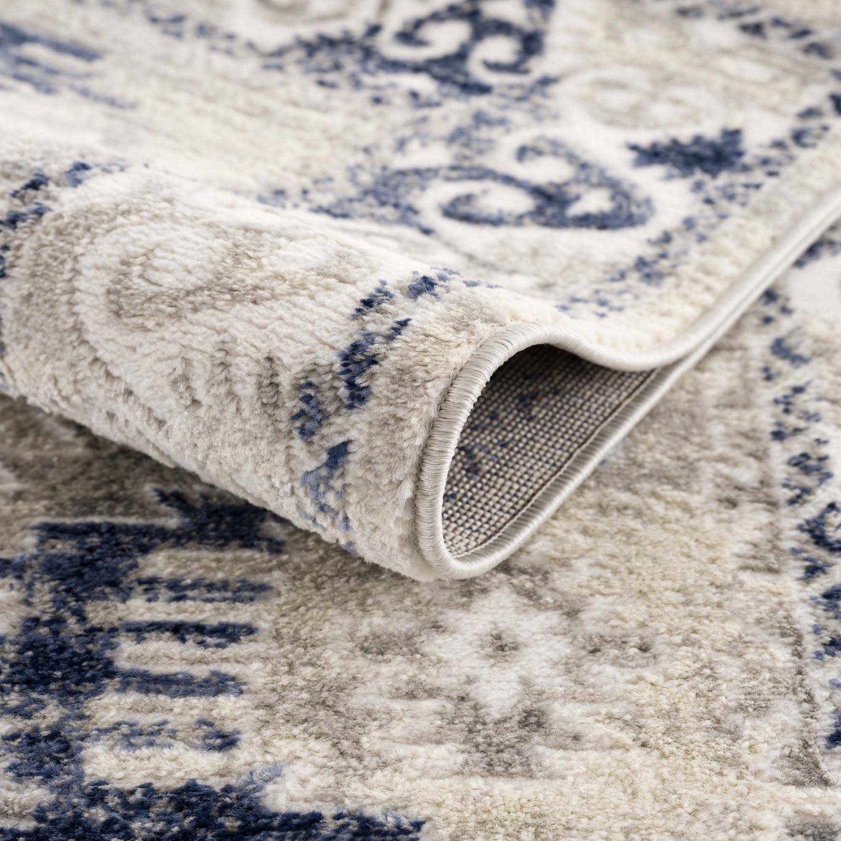 Bindi Navy Area Rug - Ornate Home