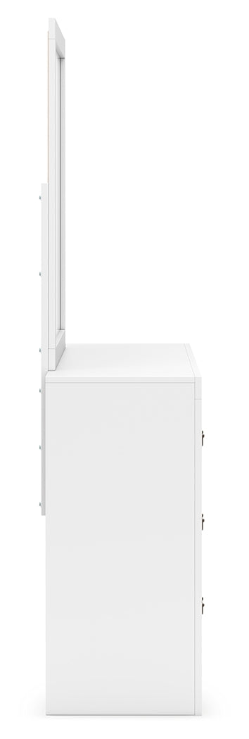 Binterglen White Dresser and Mirror (Online Special Price) - Ornate Home