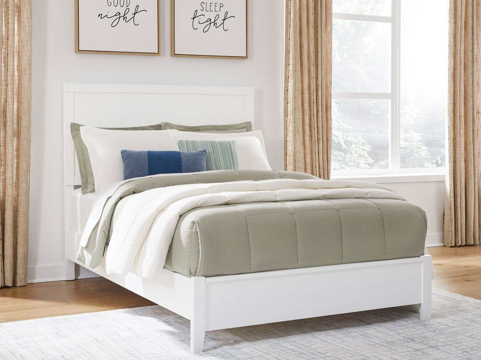 Binterglen White Full Panel Youth Bed - Ornate Home