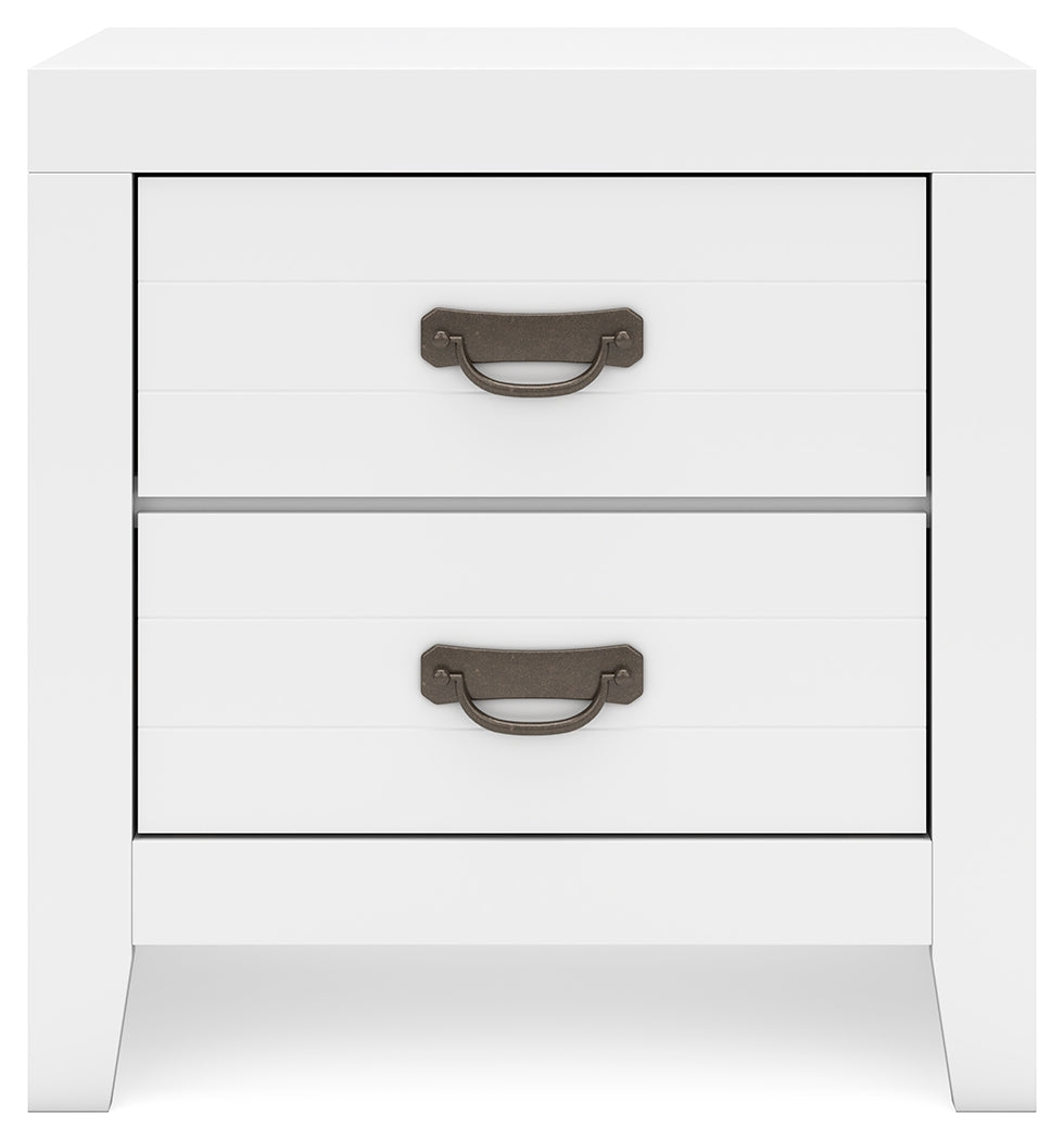 Binterglen White King Panel Bedroom Set with Dresser and 2 Nightstands (Online Special Price) - Ornate Home