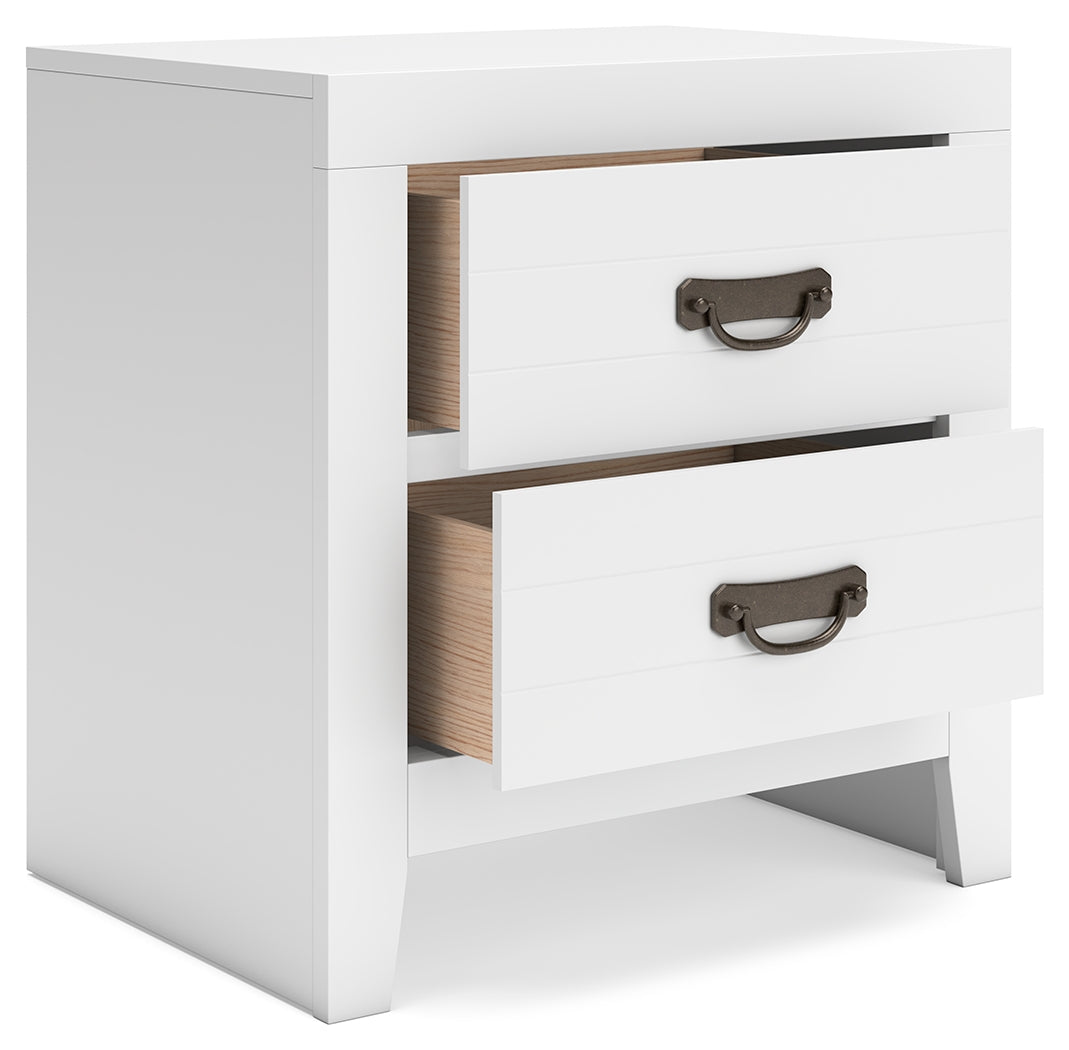 Binterglen White King Panel Bedroom Set with Dresser and 2 Nightstands (Online Special Price) - Ornate Home