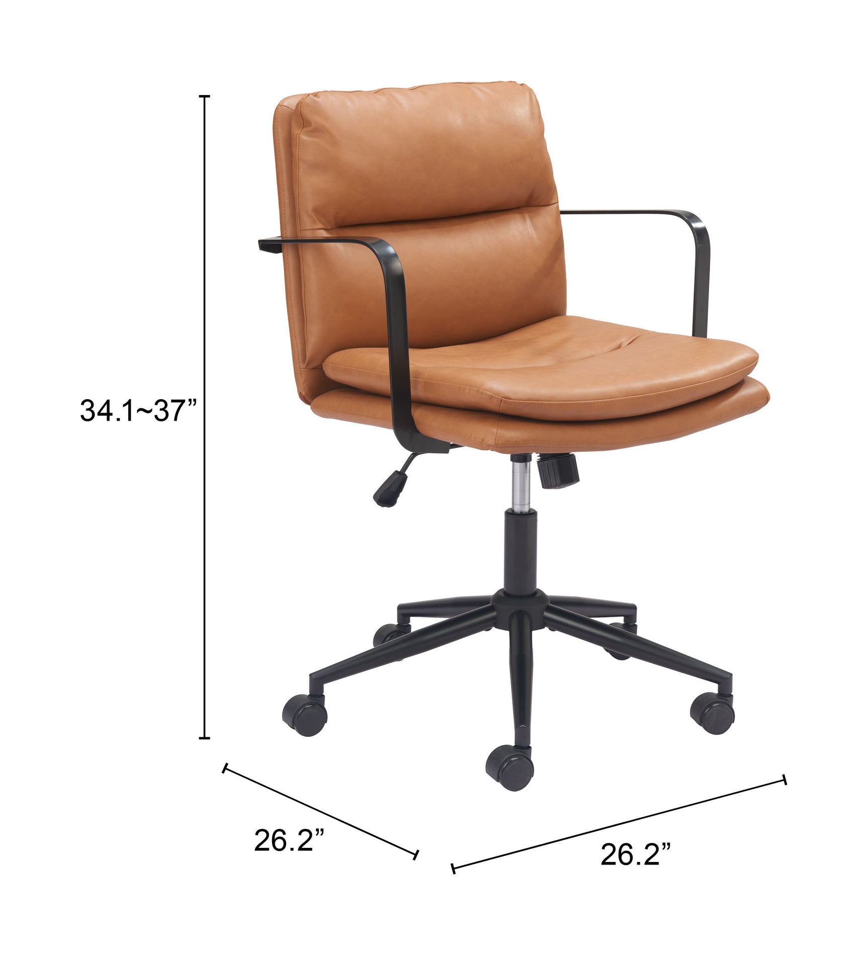 Birao Brown Office Chair - Ornate Home