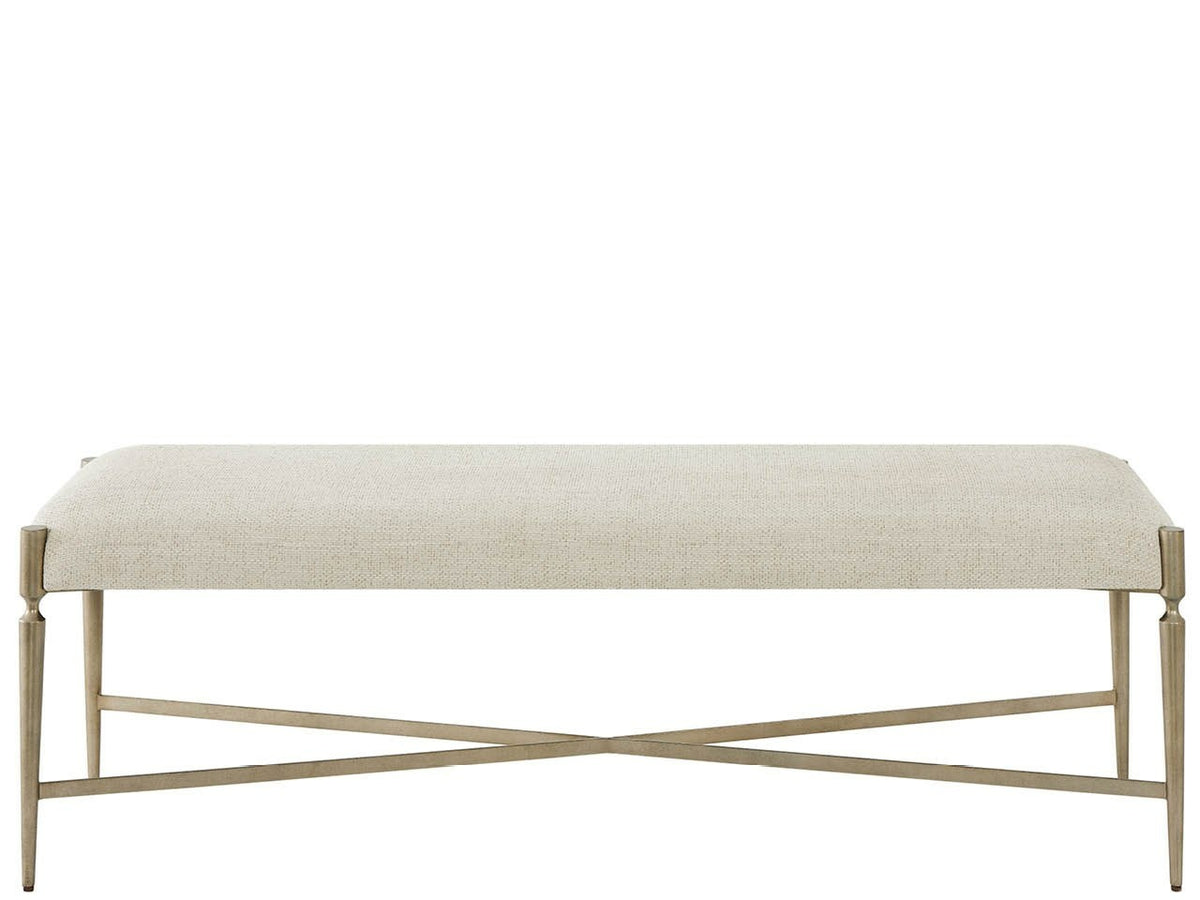 Birchaven Aged Pewter/Bilma Natural Bench - Ornate Home