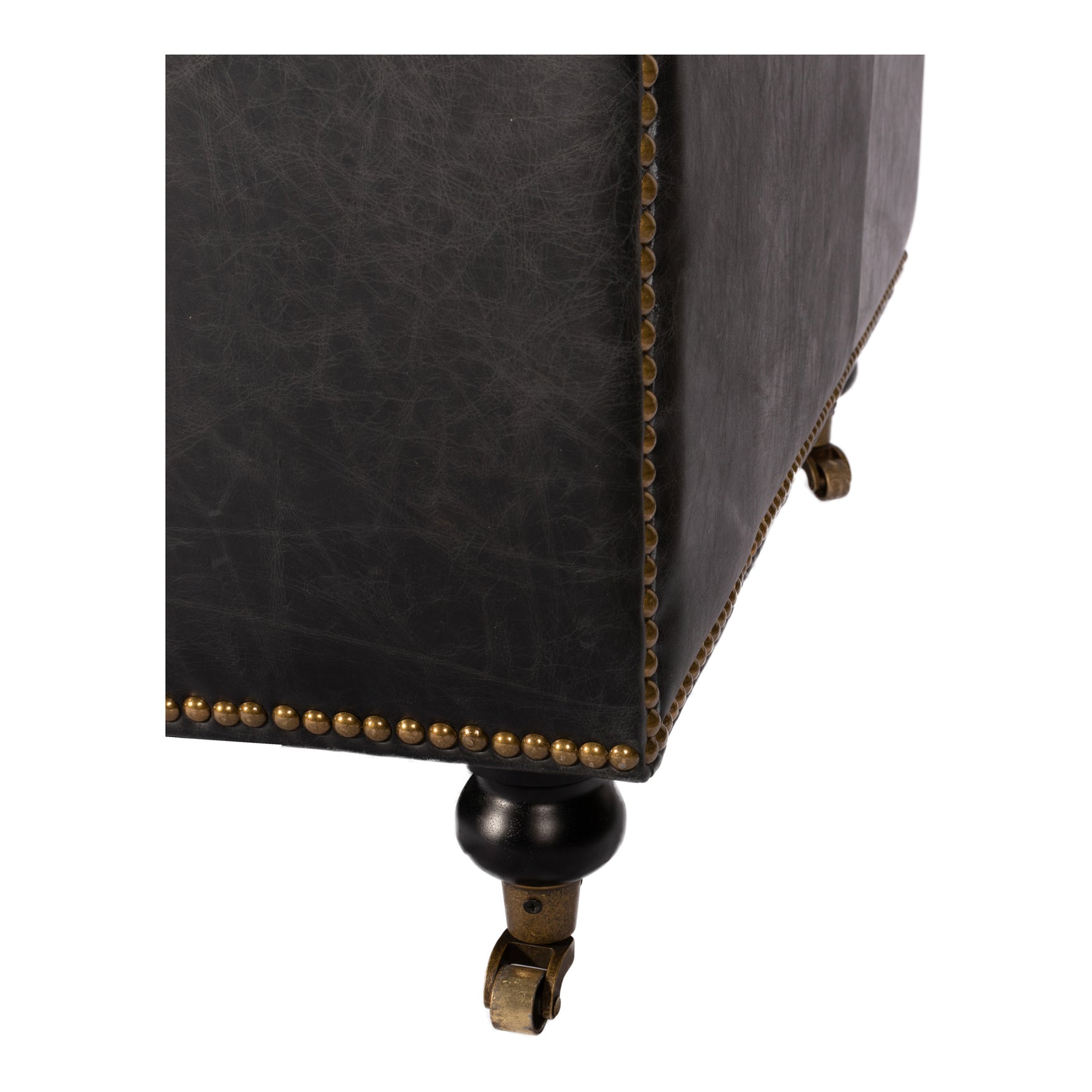 Birmingham Black Leather Sofa - Ornate Home