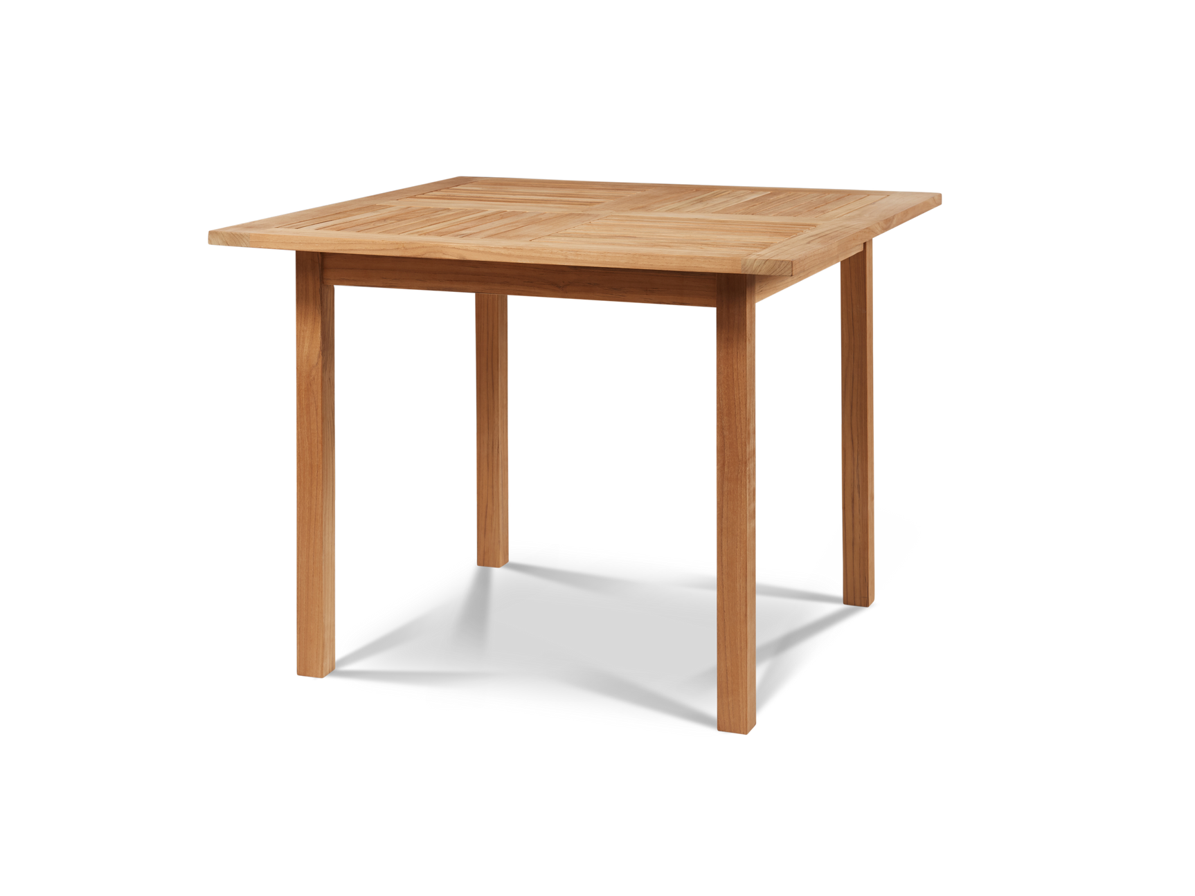 Birmingham Square Teak Outdoor Dining Table with Umbrella Hole - Ornate Home