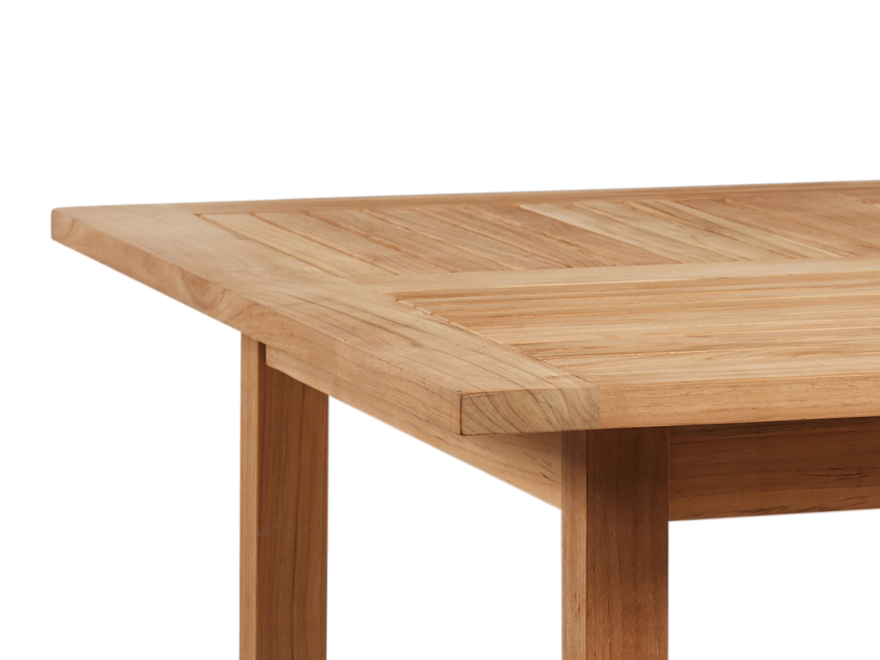 Birmingham Square Teak Outdoor Dining Table with Umbrella Hole - Ornate Home