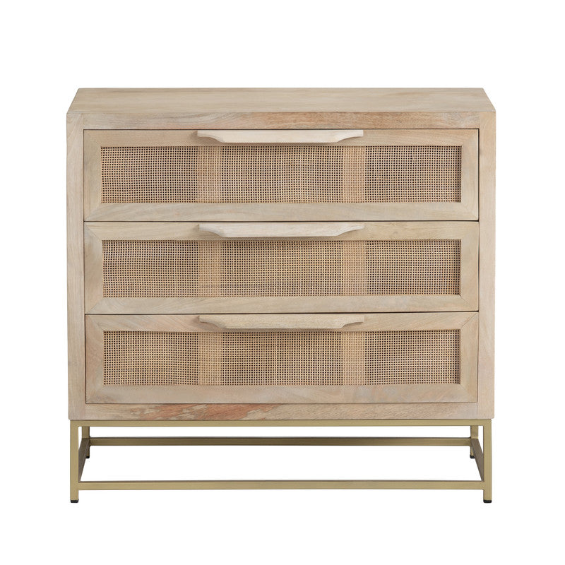 Biscayne Brown/Gold Chest - Ornate Home