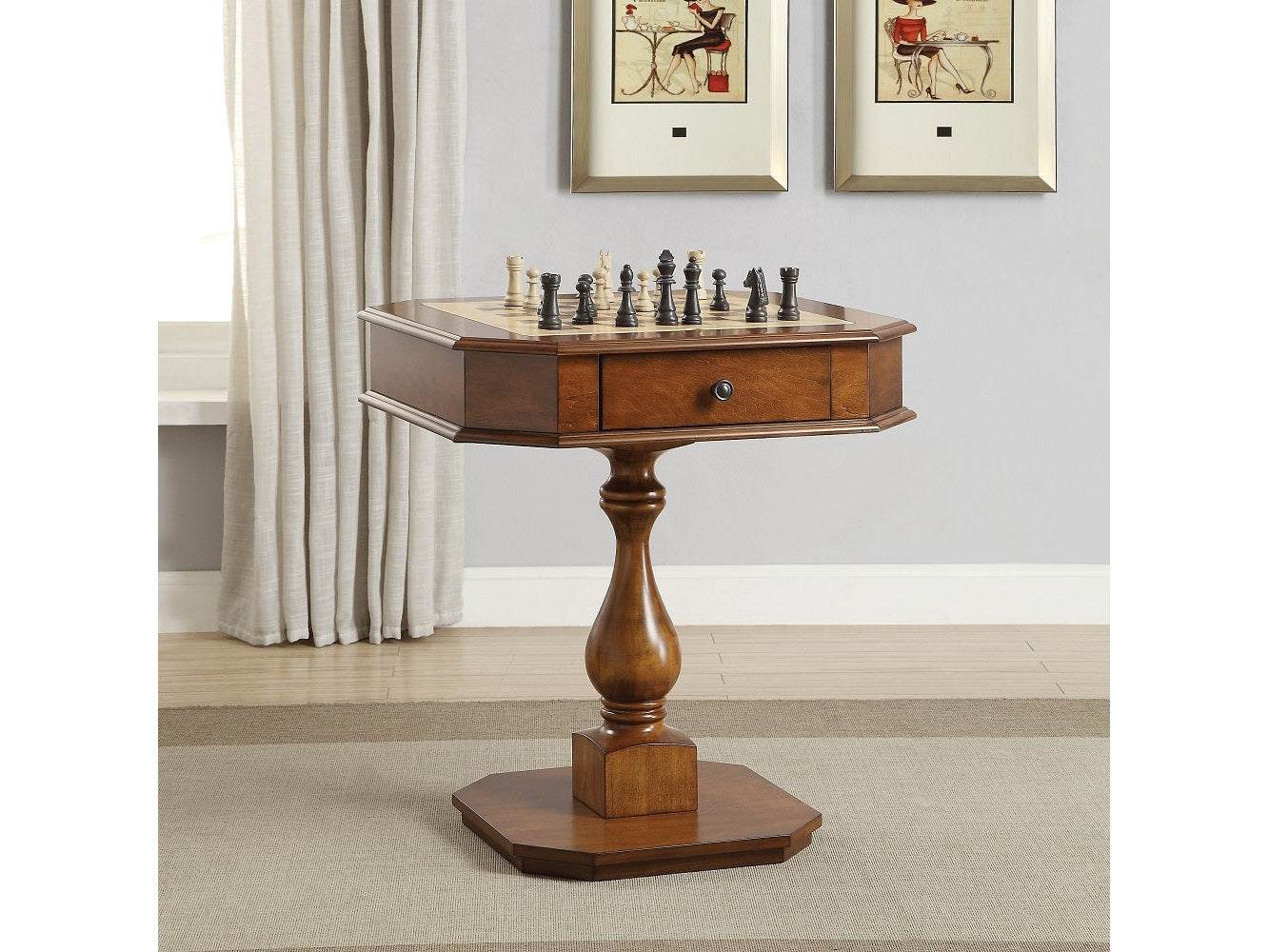 Bishop Cherry Game Table - Ornate Home