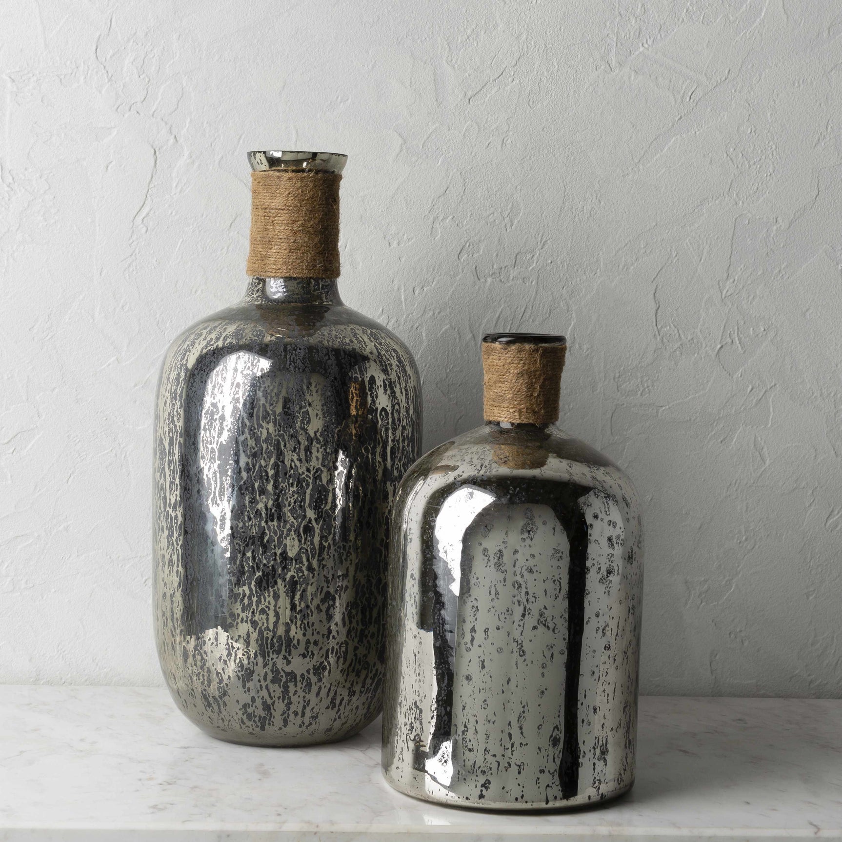 Bitadtun Metallic Splatter Glass Vase - Ornate Home