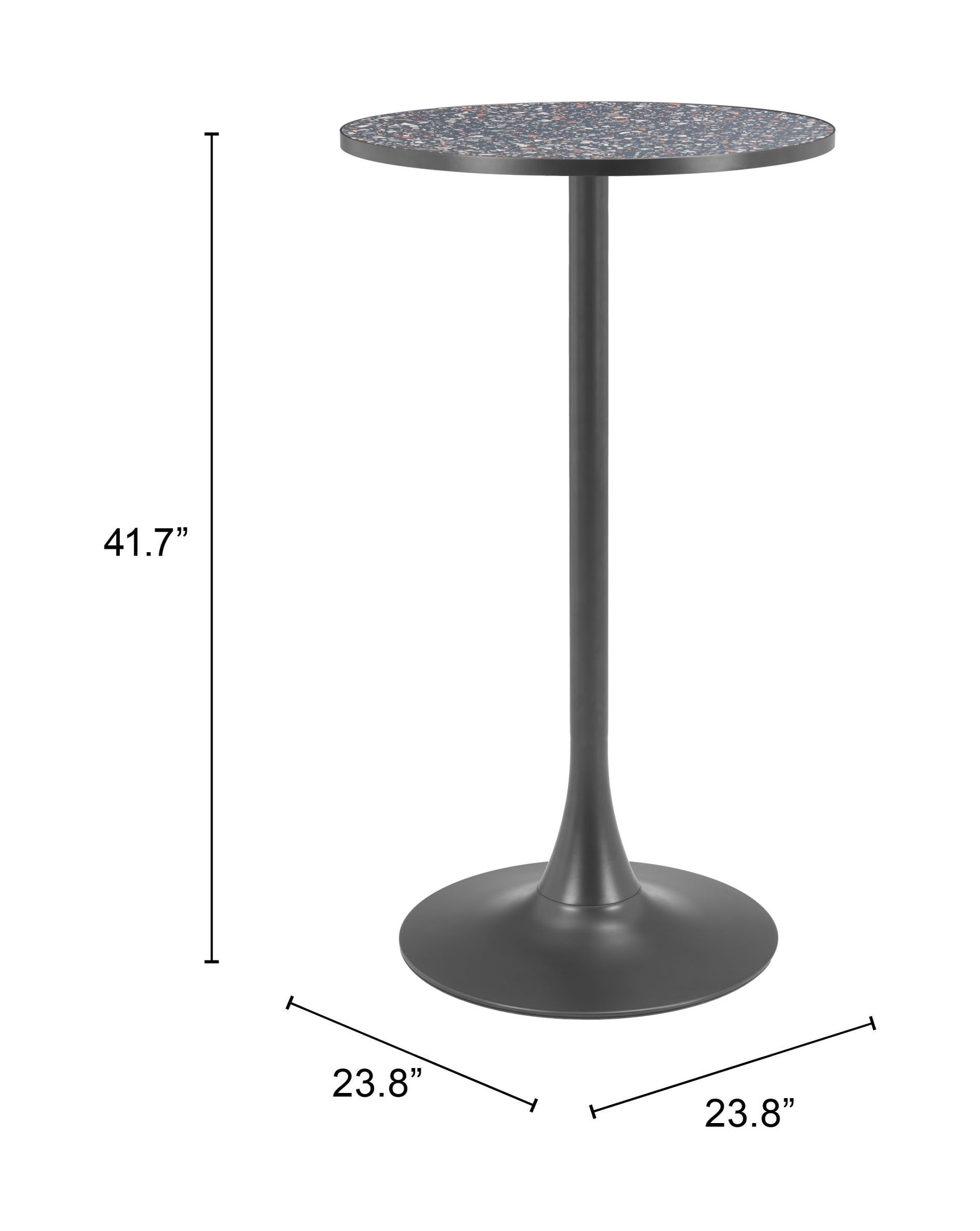 Bite Black Bar Table - Ornate Home