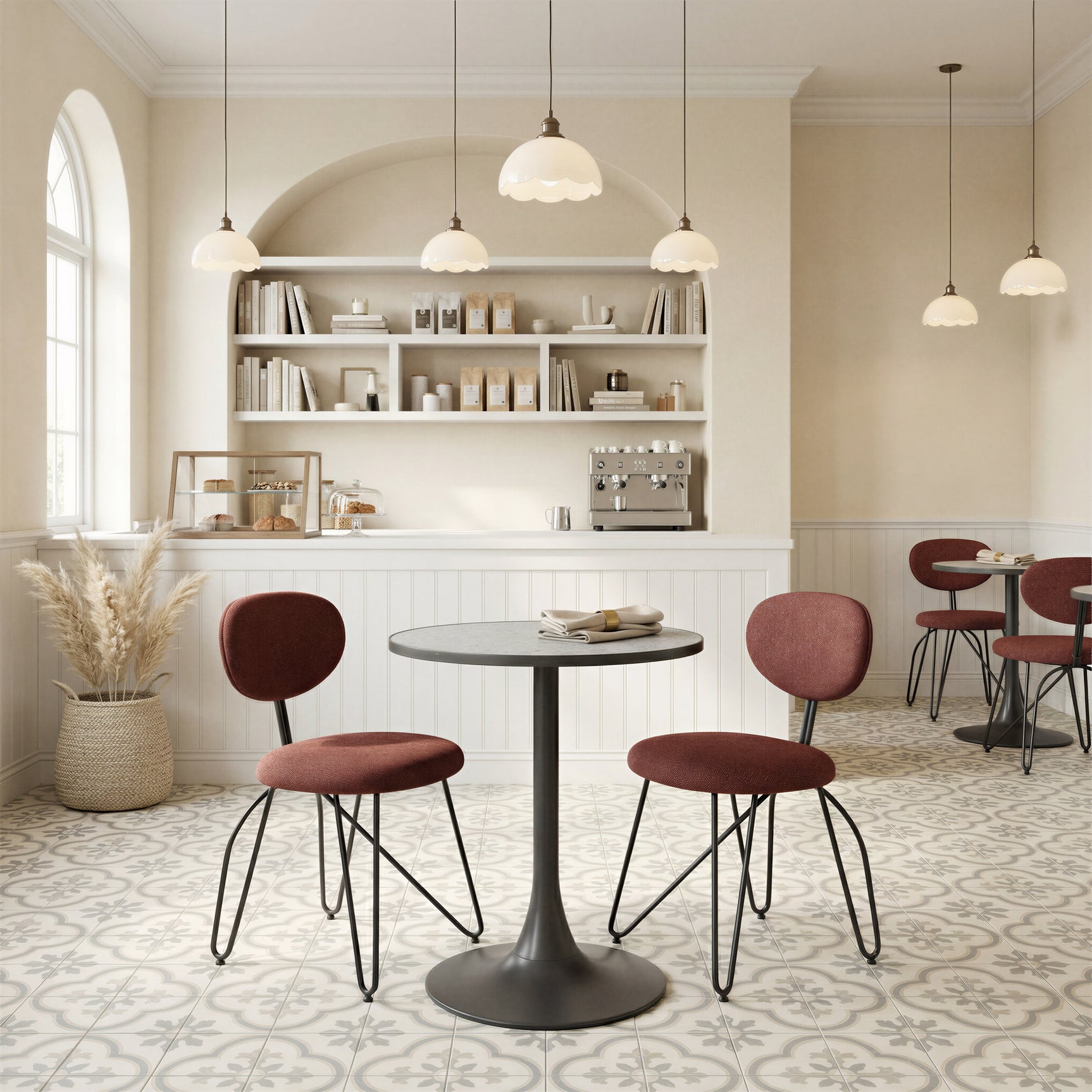 Bite Gray & Black Bistro Table - Ornate Home
