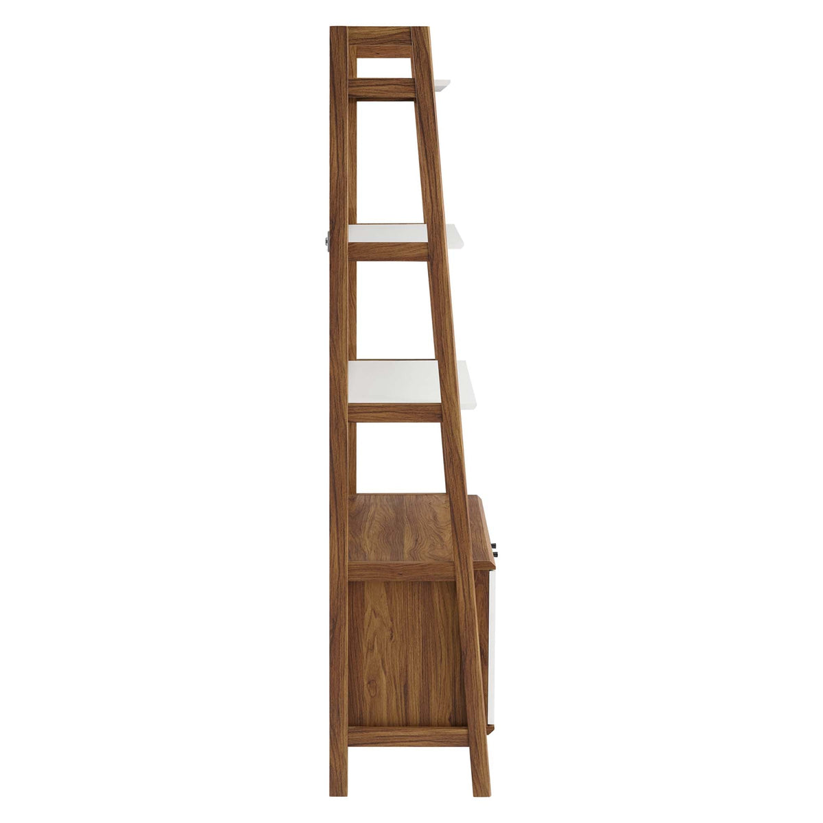 Bixby Walnut/White 33" Bookshelf - Ornate Home