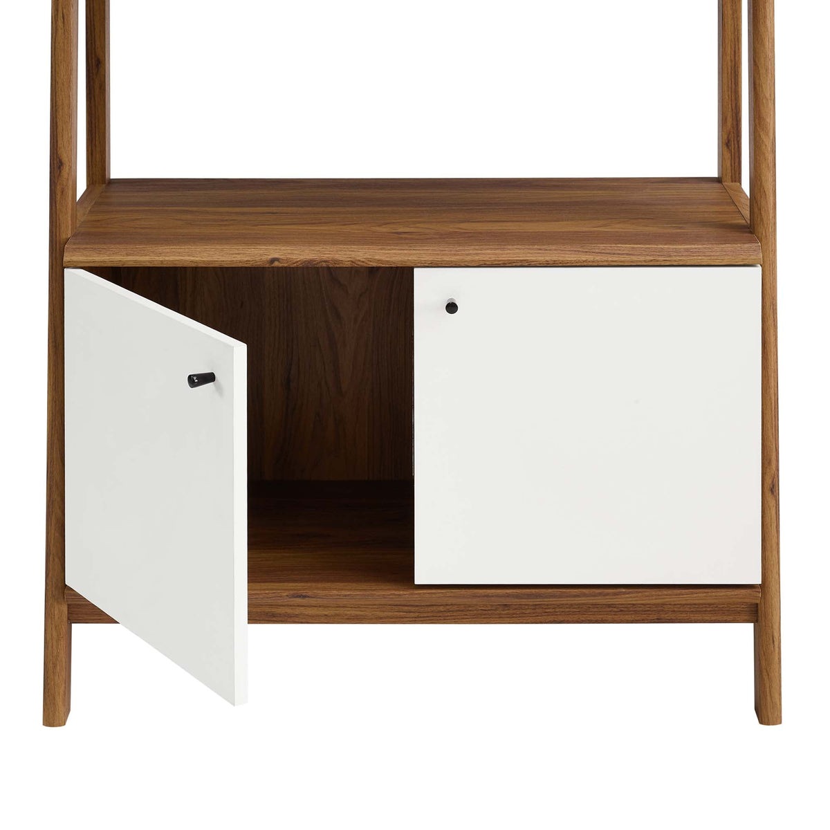 Bixby Walnut/White 33" Bookshelf - Ornate Home
