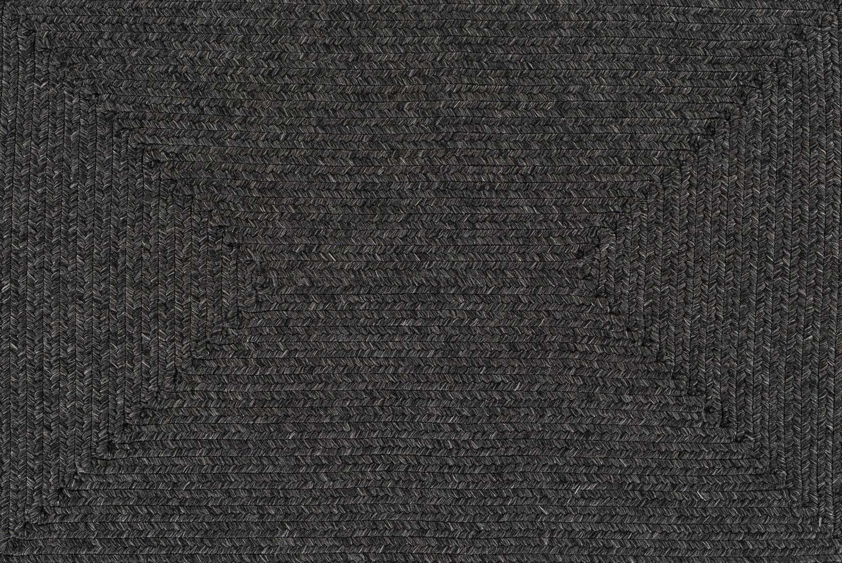 Black Braided Faux Jute Outdoor Rug - Ornate Home