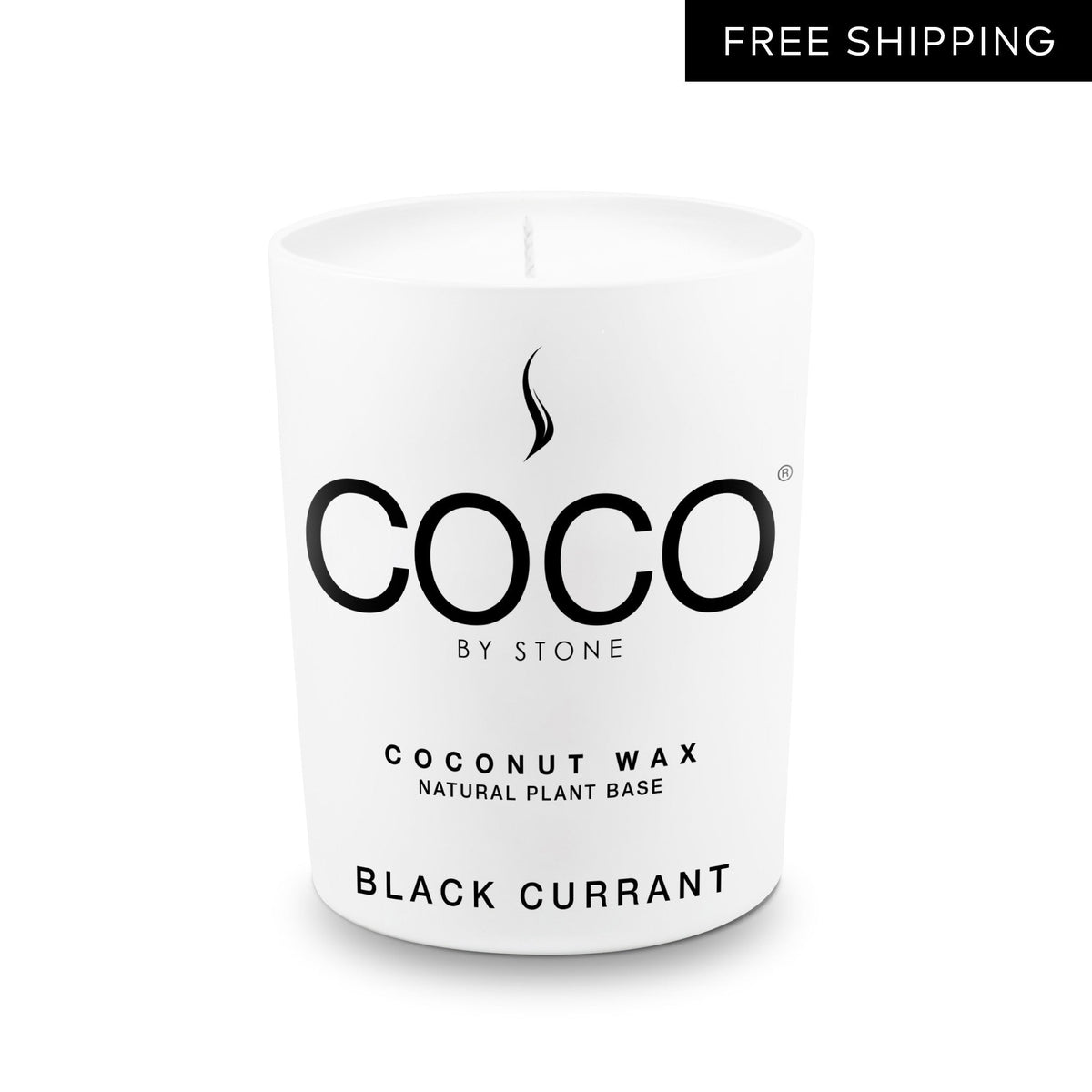 Black Currant Natural Coconut Apricot Wax Candle - Ornate Home