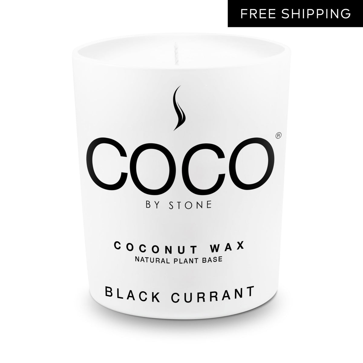 Black Currant Natural Coconut Apricot Wax Candle - Ornate Home