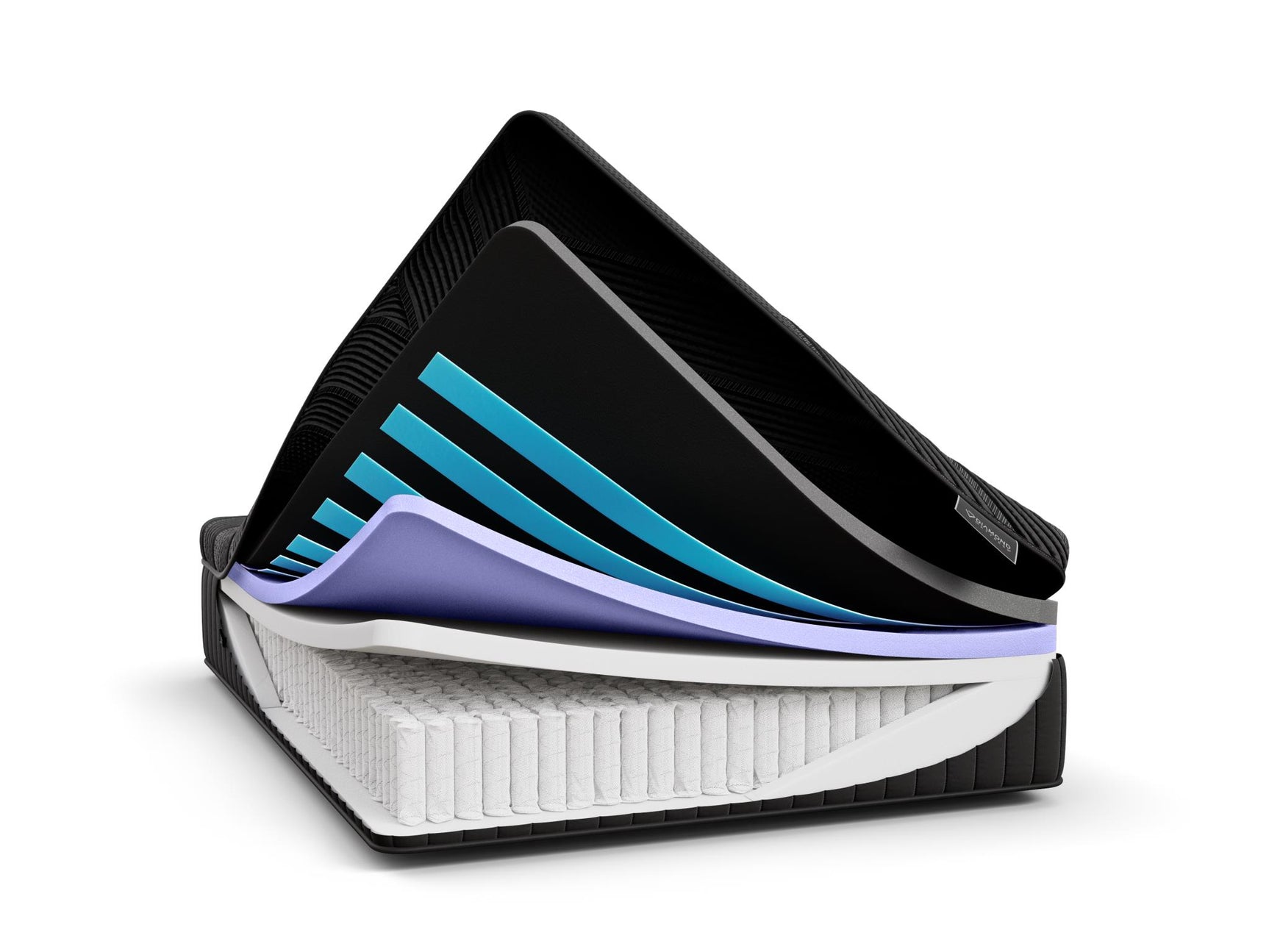 Black Diamond Snowbird Hybrid 15" Plush Black King Mattress - Ornate Home